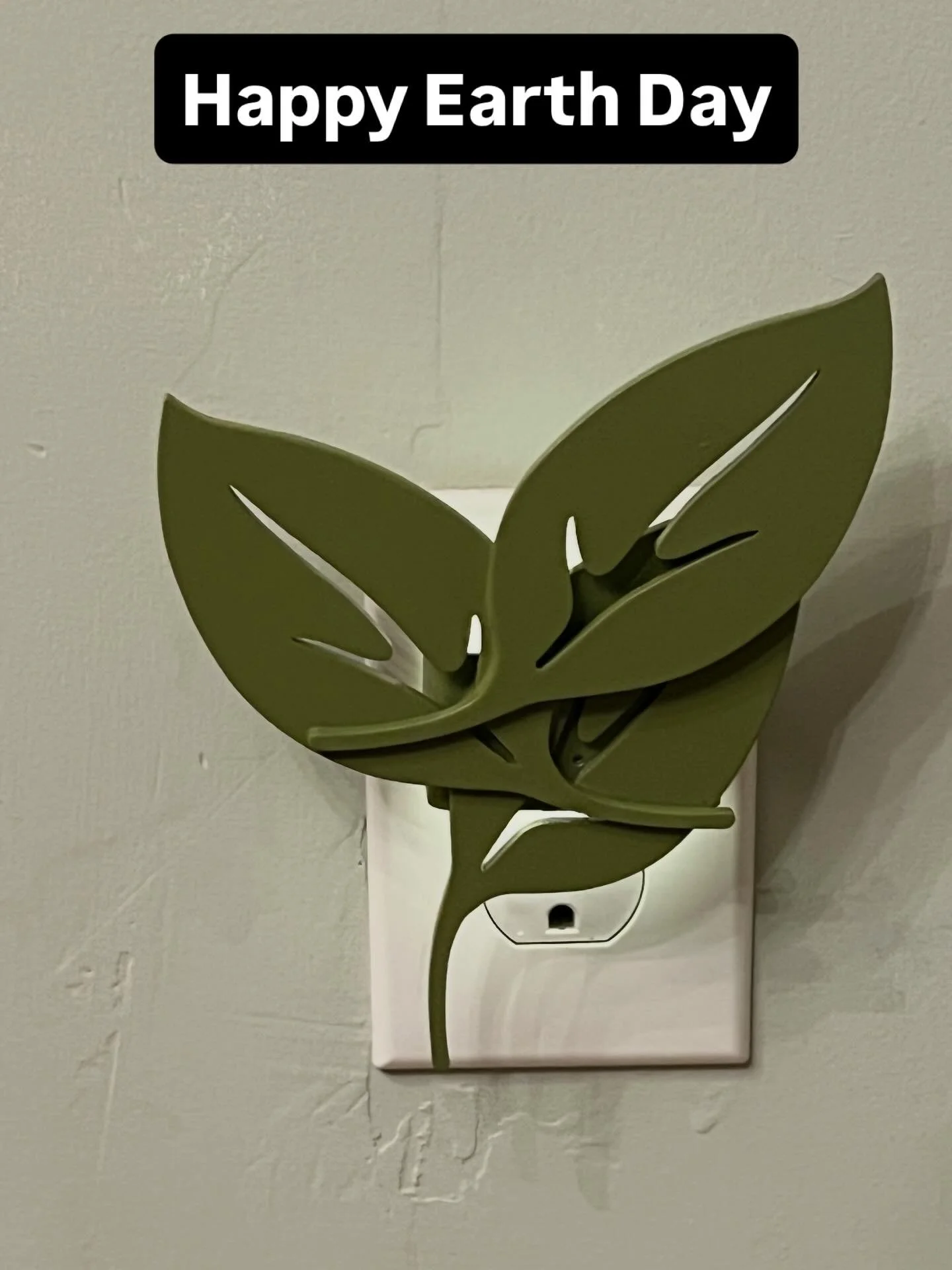 A custom LED night light for Earth Day 🌎 🍃 

#led #earthday #sustainabledesign #ecofriendly