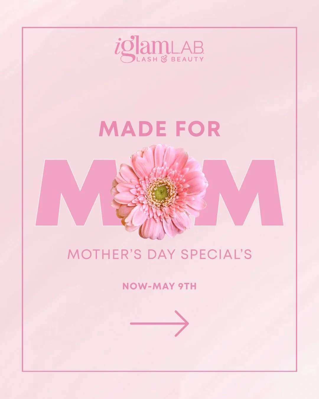🌸 MADE FOR MOM IS LIVE! 🌸

This Mother&rsquo;s Day, we&rsquo;re celebrating moms with two ways to show love!

Bonus eGift Cards and Gift Certificates:: Give the gift of iGlam and we&rsquo;ll add free credit on top (up to $50 FREE).

Lash &amp; Brow