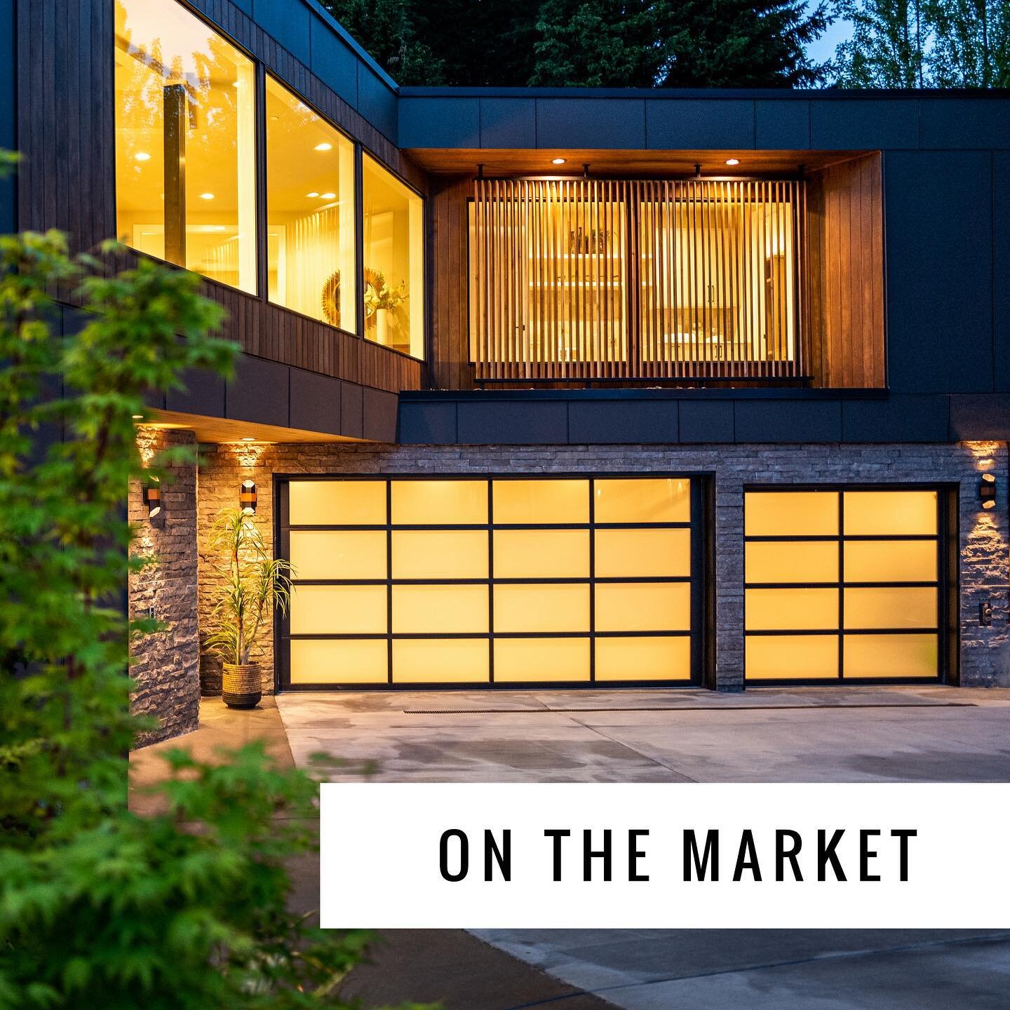 Oak &amp; Iron House is on the market. Brokers Open House this Thursday 11:30-1:30. Public Open House Friday 5-7 and Saturday/Sunday 1-4. #modernhomes #openhouse #medinawashington #houseonthemarket #forsale