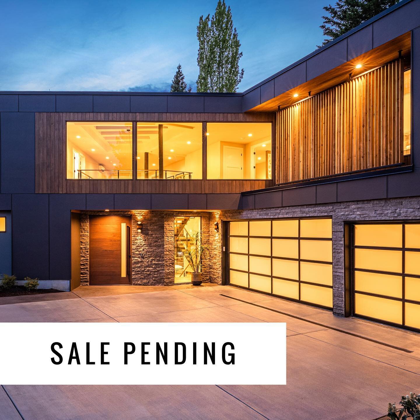 Thanks to everyone who came to tour Oak &amp; Iron House in the past 5 days. The house is now pending. We are looking forward to bring you more great houses in the near future. #salepending #realeastate #oakandironhouse #medina #seattle #modernhomes 