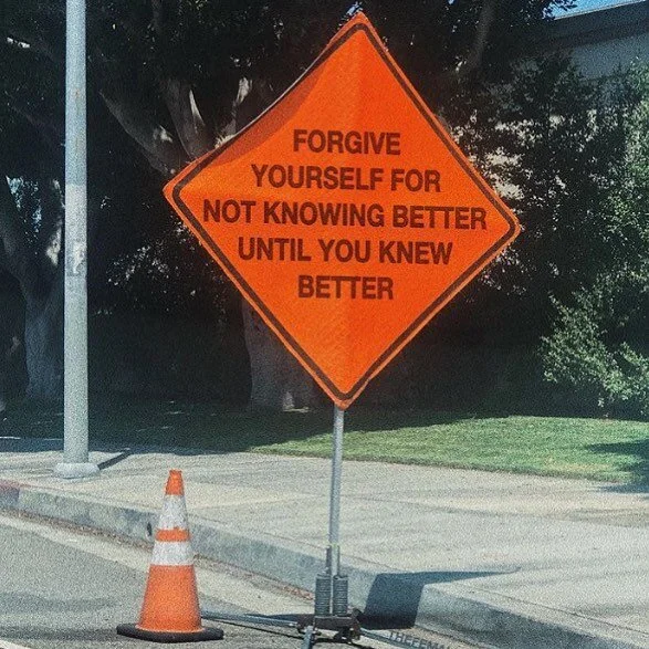 ⚠️⚠️⚠️⚠️
Ah, the sweet release of self-forgiveness.

You don&rsquo;t know what you don&rsquo;t know folks!
.
.
📸 @femalewarhol
