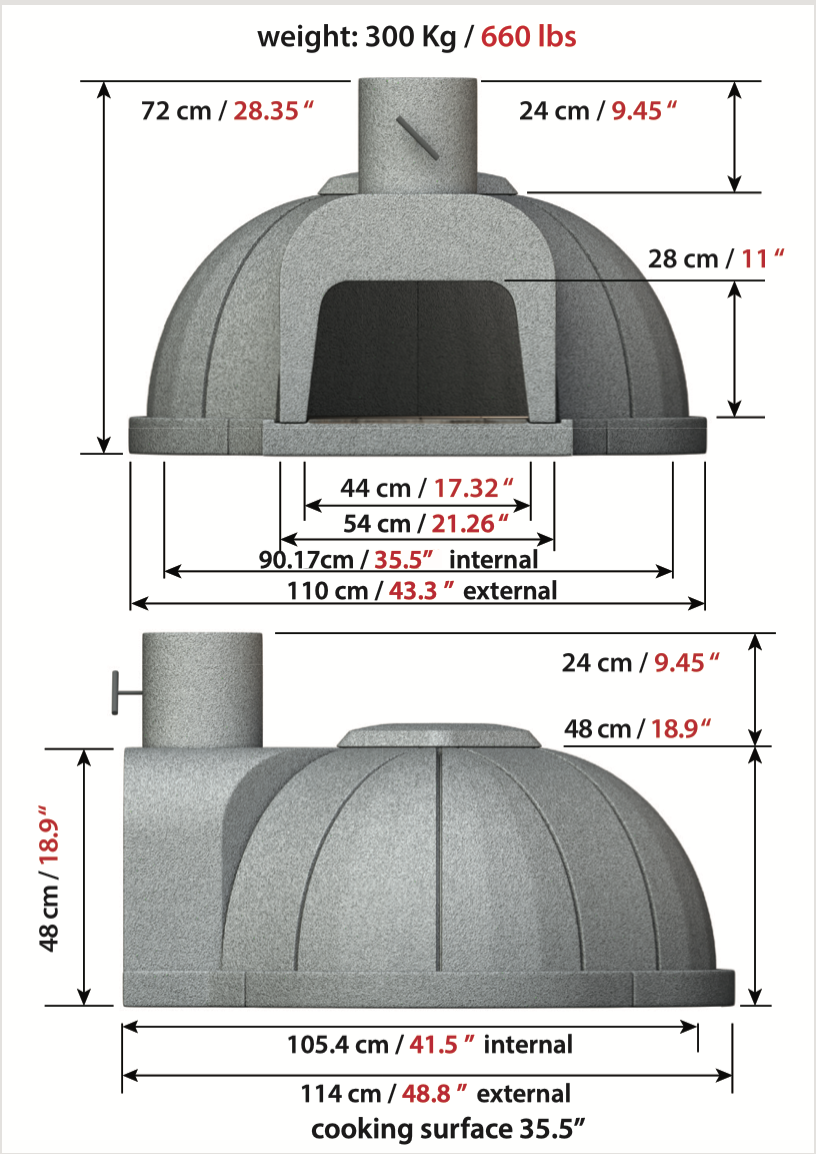 Cuore Ovens is the best option for modular assembly wood-fired