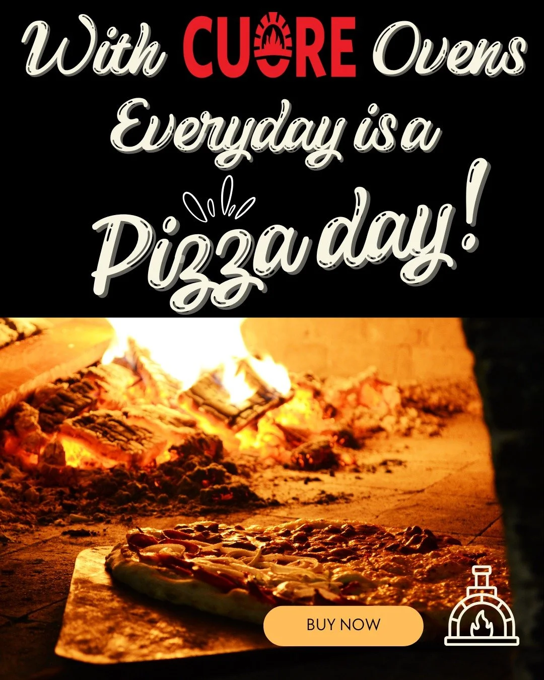 Cuore, every day is a party day!
#pizzalover #pizzaovn #backyardcooking #outdoorcook #dıy