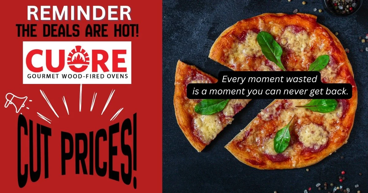 Don't miss out&mdash; Cuore Wood Fire Ovens has the best prices! Now is the perfect time to upgrade your outdoor kitchen and start firing up those authentic crusts. 🍕

Shop the sale here: www.cuoreovens.com

#cuorepizza #outdoorkitchen #PizzaOven #h