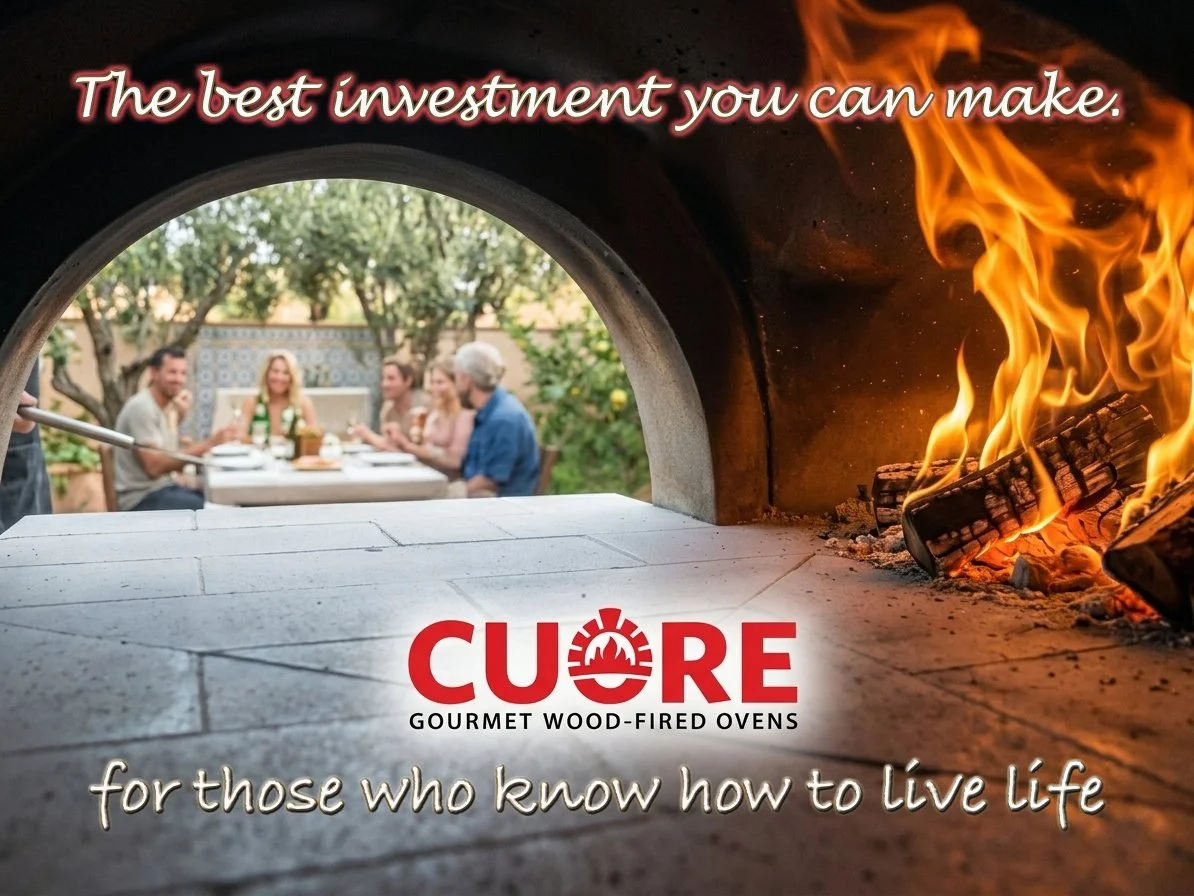 Transform your backyard into the best pizzeria in town. 🏡🔥 The Cuore Gourmet Wood-Fired Oven is the best investment you can make for your home and your weekends. Why go out when the perfect slice is right outside your door? #backyarddesign #outdoor