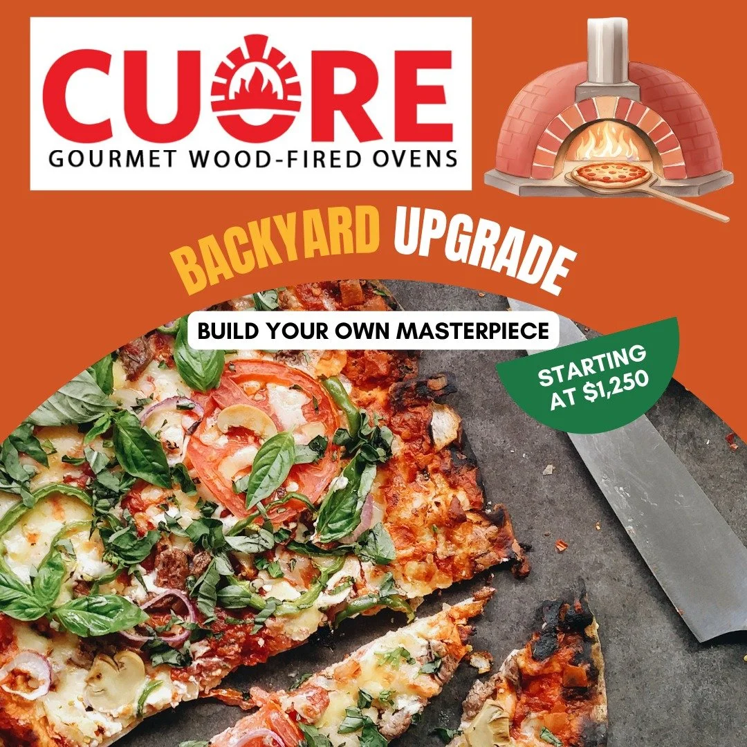 Your backyard called&mdash;it&rsquo;s hungry. 🍕🔥
Stop settling for soggy delivery. Build your own Cuore Wood-Fired Oven and start serving up masterpieces from the comfort of home.
💰 Upgrades starting at $1,250.
📍 Visit Cuoreovens.com to browse ou