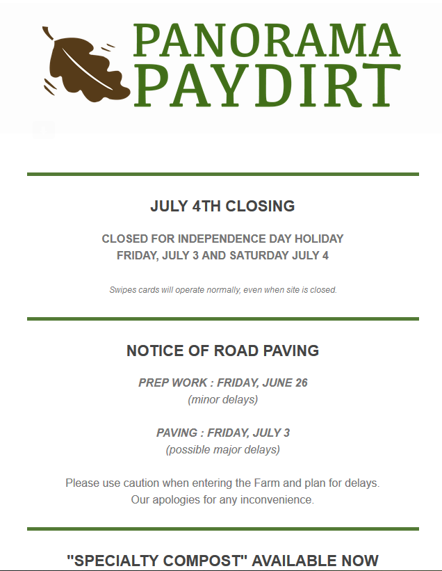 Newsletter - June 25, 2020