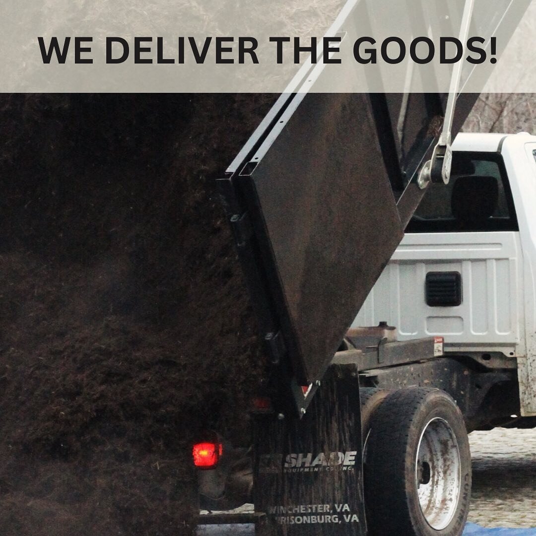 All our products are available for on site pick up or delivery! #compost #delivery #mulch #charlottesville #albemarle #organic #recycling