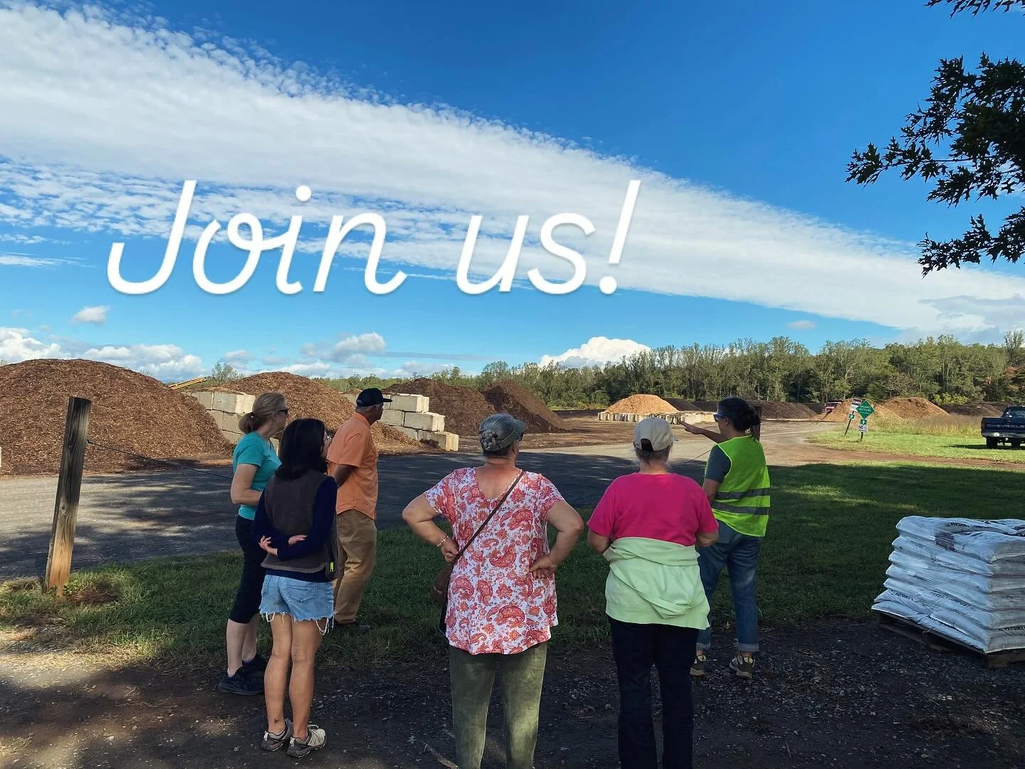 Our first tour is underway! Thanks to @ivynursery for coming out. If you want to know more about soil, compost, and how to get the best out of your lawn or garden, join us. We have openings available for tours tomorrow and Friday. Tours start at 10am