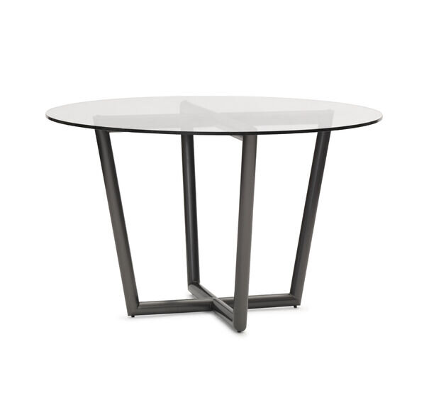 Modern 48 Round Dining Table Ruby Livingdesign Modern 48 Round Dining Table Ruby, 48 Round Black Pedestal Table