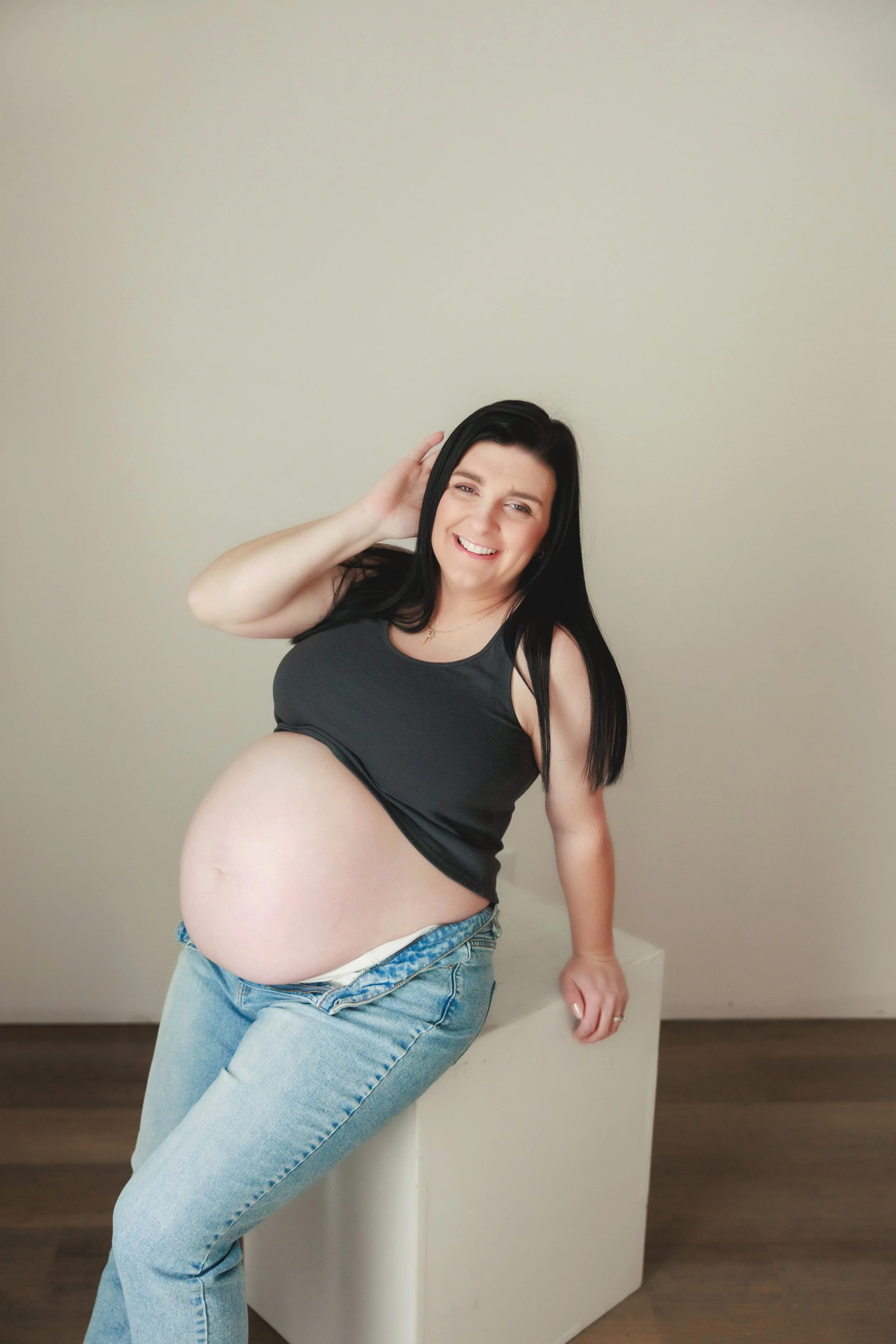 studio maternity photos cameron mo