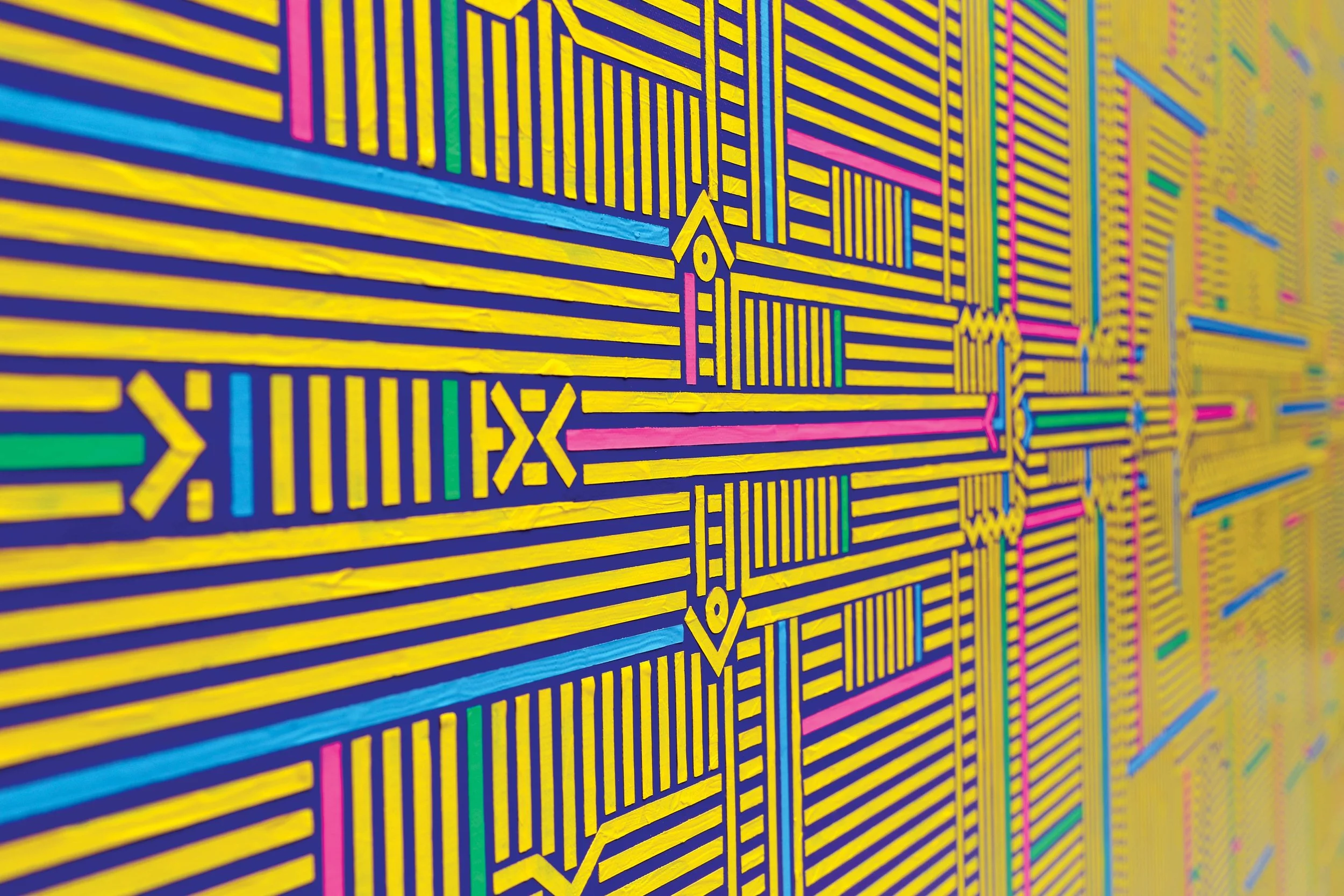 San Francisco, (detail), 140 x 200 cm, 2017, acrylic on canvas