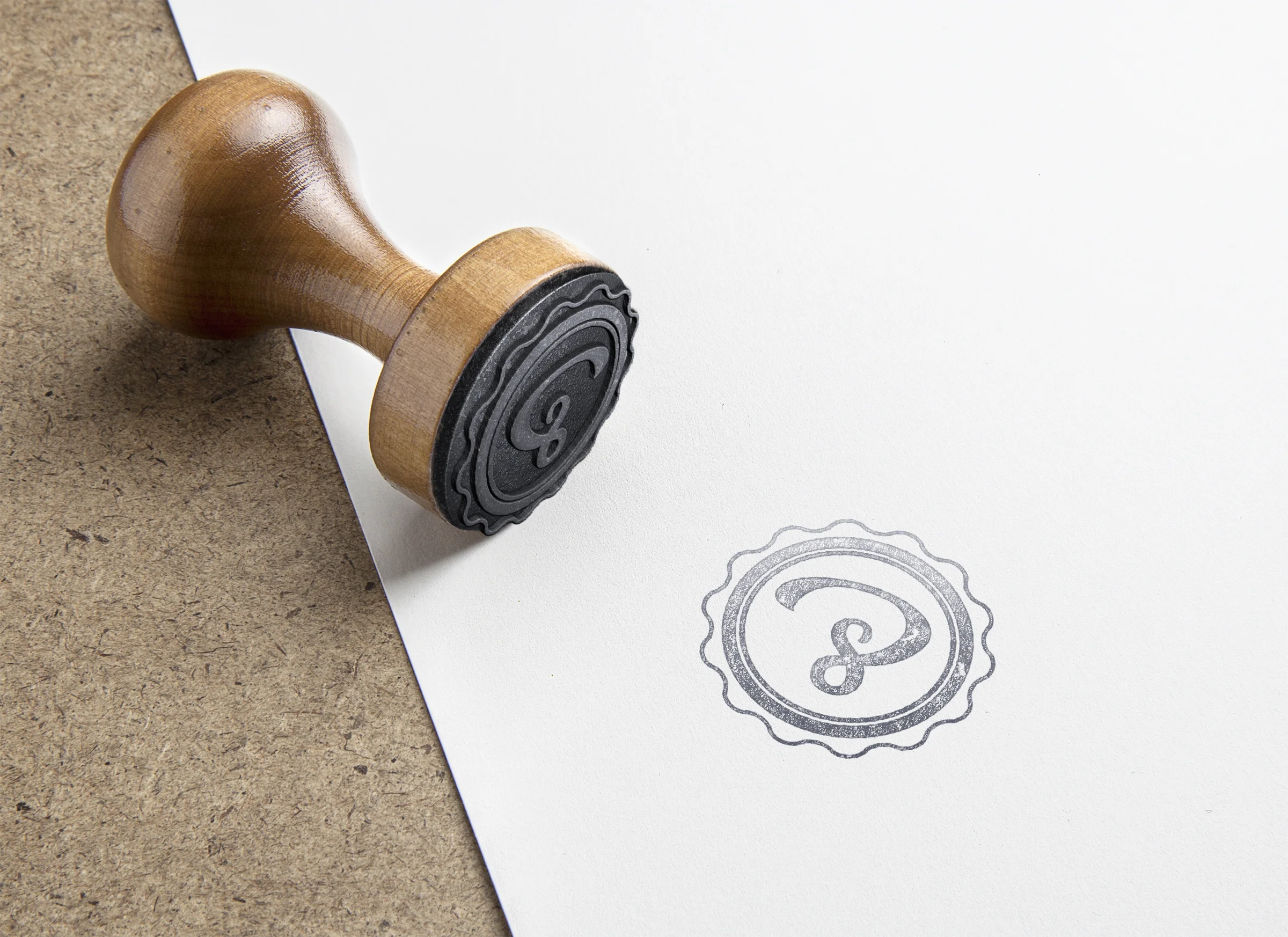     Logomark where the letters “P” and “S” make both the shape of the letter P and an abstract hair tendril.  