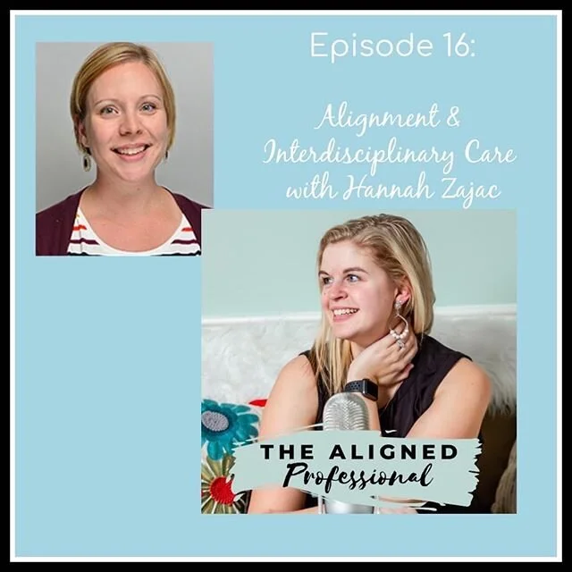 This week's episode of The Aligned Professional is so special because I got to have a dear friend and colleague on the show! @hannah.ellyn.zajac you are so full of compassion, humility and knowledge- I just LOVED the opportunity to talk Alignment and