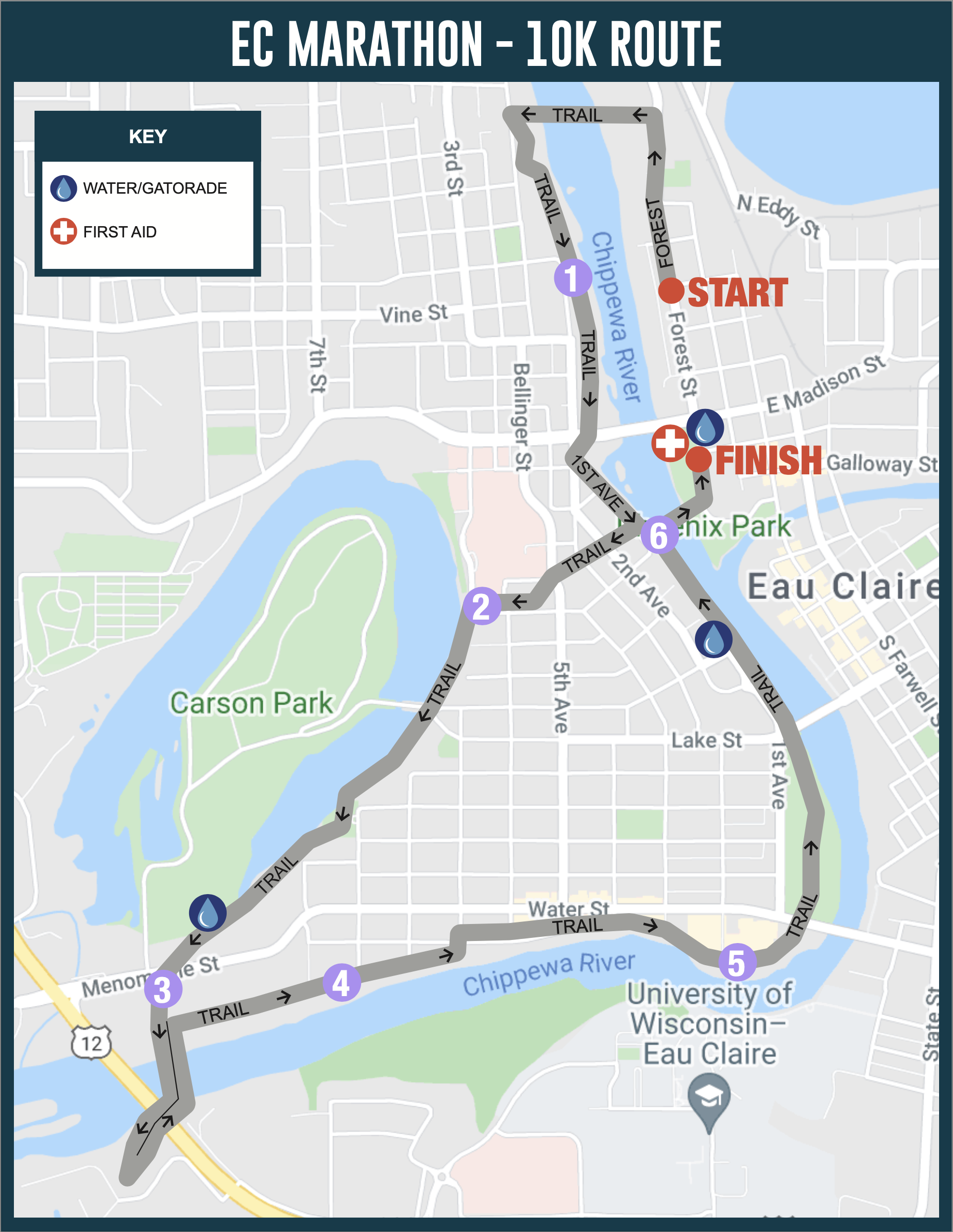 Eau Claire 10K — Eau Claire Marathon