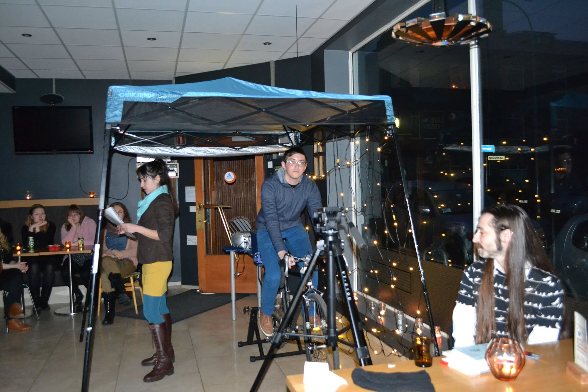 Earth Hour celebration at Reykjavík Hostel