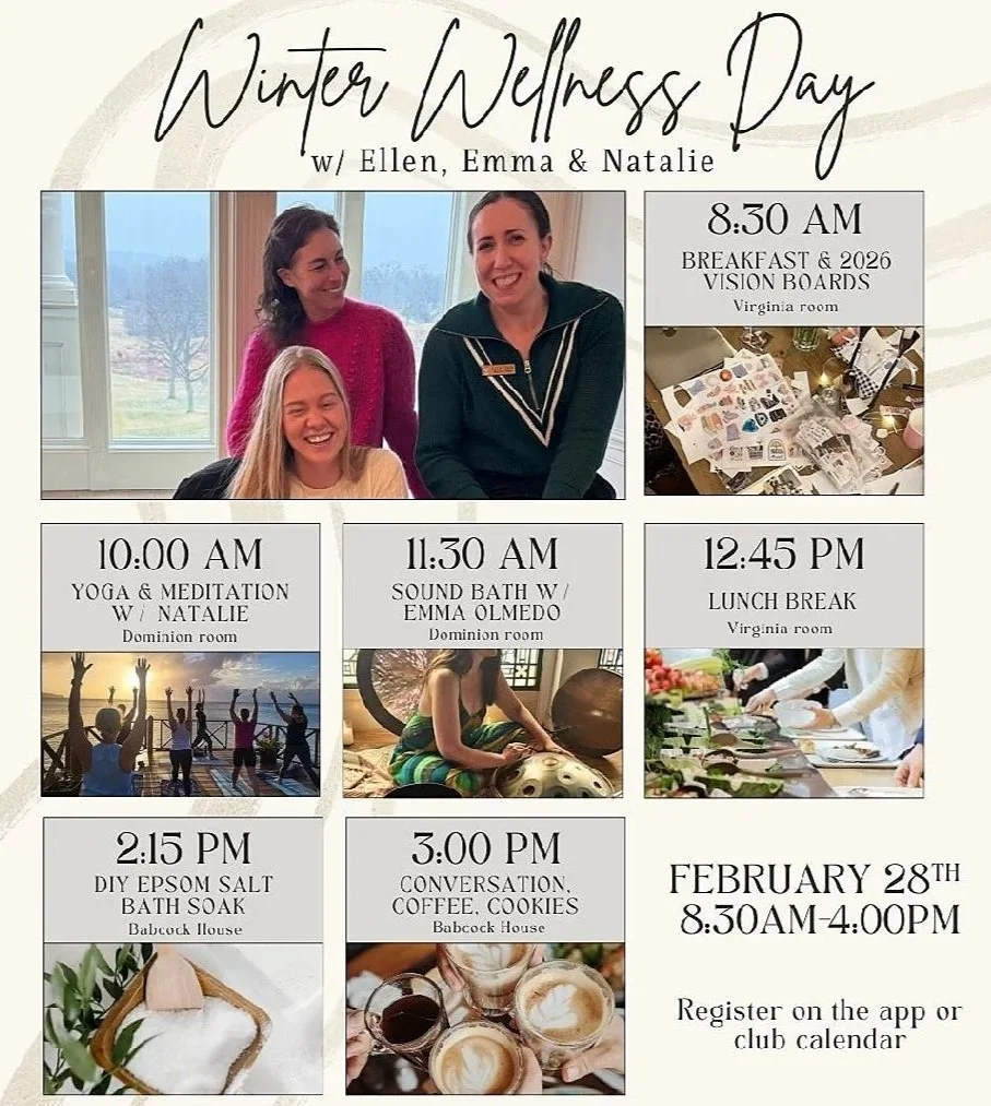 Winter Wellness day at Washington Golf and Country Club | With Ellen, Emma &amp; Natalie 