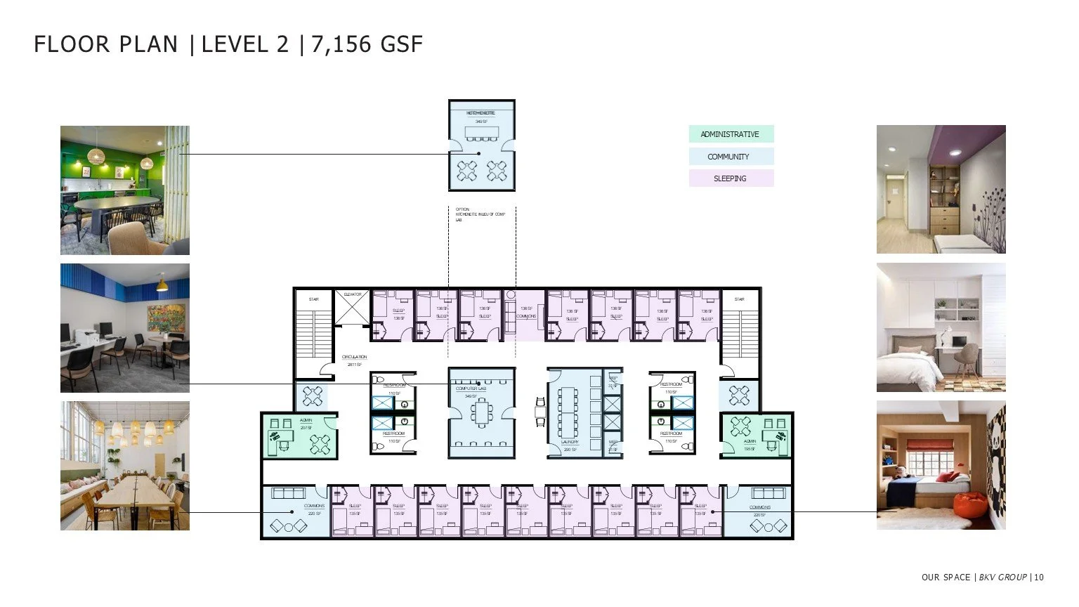 Short -Term Emergency/Urgent Shelter Space bedroom space with shared common areas laundry and showers
