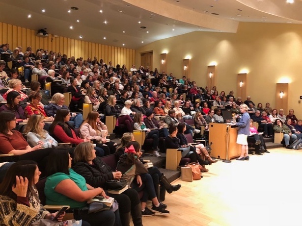 Dr. Kimberly Reed introducing #1 New York Times bestselling author Liane Moriarty
