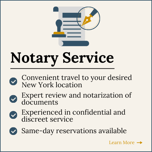 New York Notary and Apostille Services | Concierge Notary Services