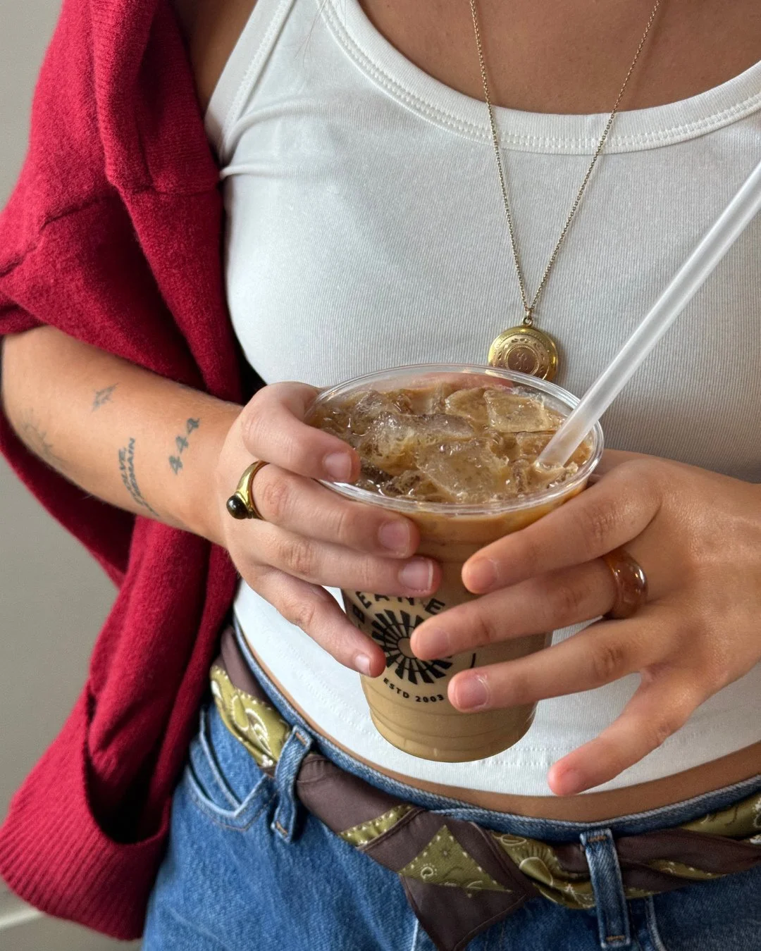 Want your drink iced in December?!👀 Hey, we aren&rsquo;t judging you at all!🥶⁠
⁠
We had to make sure the holiday menu tastes AMAZING hot, iced, and frozen, just because we know you guys all too well ❄️🧊⁠