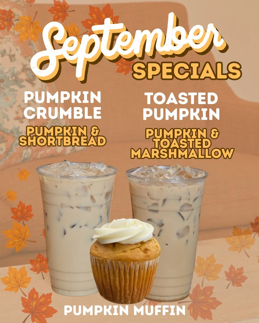 The time you have all been waiting for has arrived🎃☕️🍫 ⁠
⁠
Pumpkin Crumble - Pumpkin and Shortbread⁠
Toasted Pumpkin - Pumpkin and Toasted Marshmallow⁠
Pumpkin Muffin⁠
⁠
Which Pumpkin goodies are you trying first?⁠