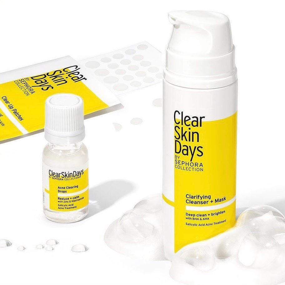 From our friends at @sc: Fighting acne lately? New skincare from Clear Skin Days is here to save the day. You choose: Clear Up Patches, Acne Clearing Drops, or Clarifying Cleanser.