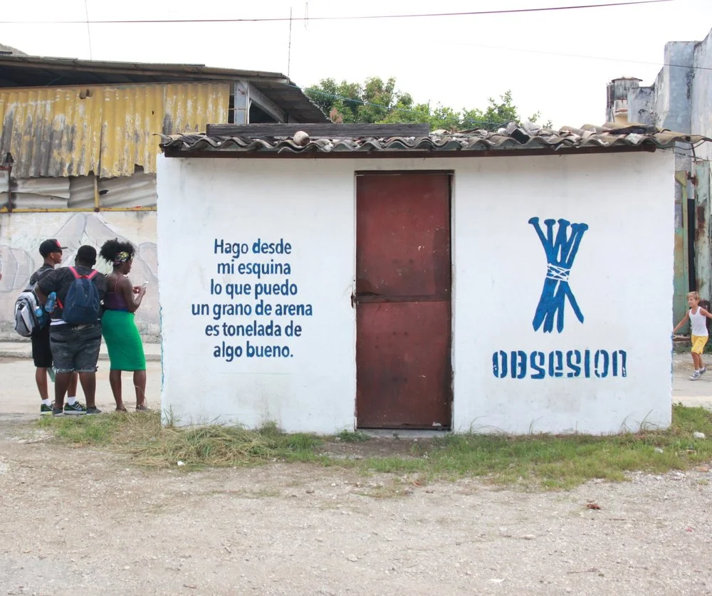 Students visited the small town of Regla outside of Habana to meet with and learn about one of Cuba’s first Hip-Hop groups, Obsesion.