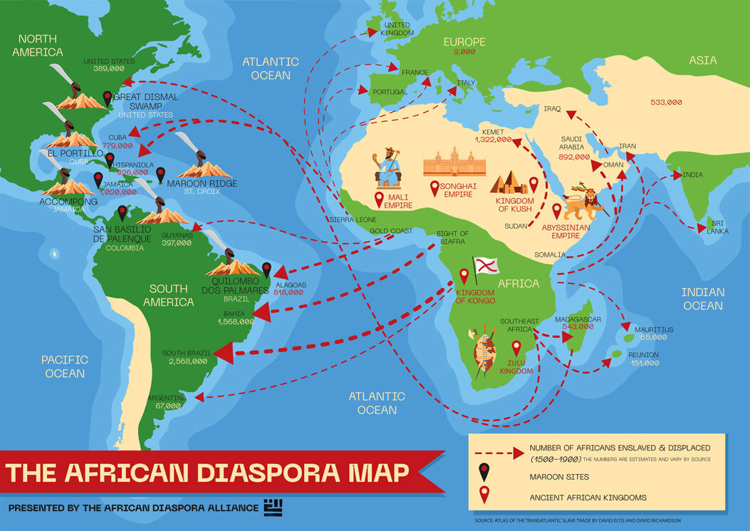 African Diaspora Map — The African Diaspora Alliance