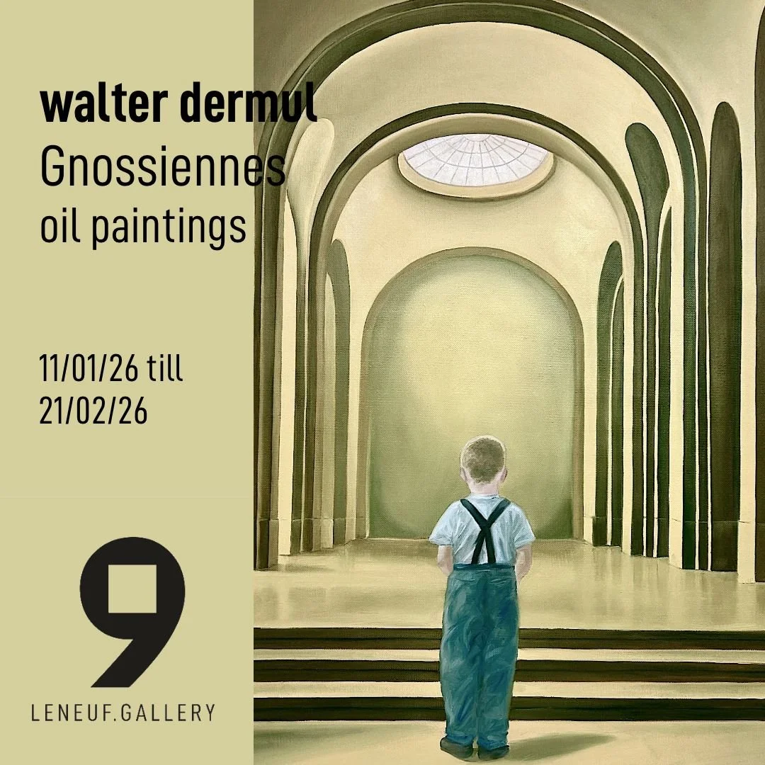 👉 Your art activity for this weekend! 

Painter walter dermul is back at the Le Neuf Gallery in Brussels with a selection of his latest oil paintings. At the core of this exhibition is the series 'Gnossiennes', a nod to Erik Satie's experimental pia