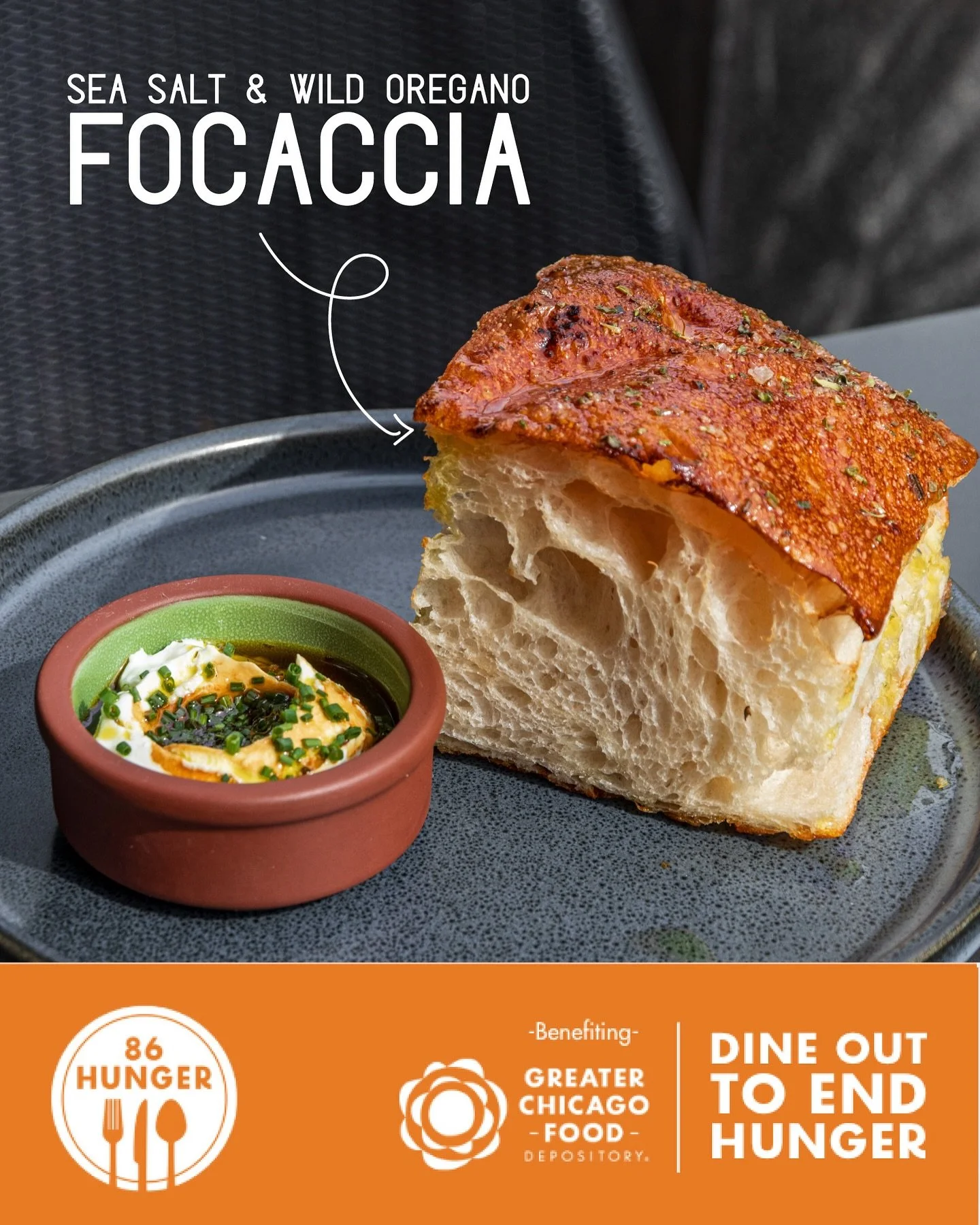 This September, we&rsquo;re proud to join the Greater Chicago Food Depository&rsquo;s 86 Hunger campaign. $1 from every Sea Salt &amp; Wild Oregano Focaccia sold will help provide meals for neighbors in need. Together, we can take hunger off the menu