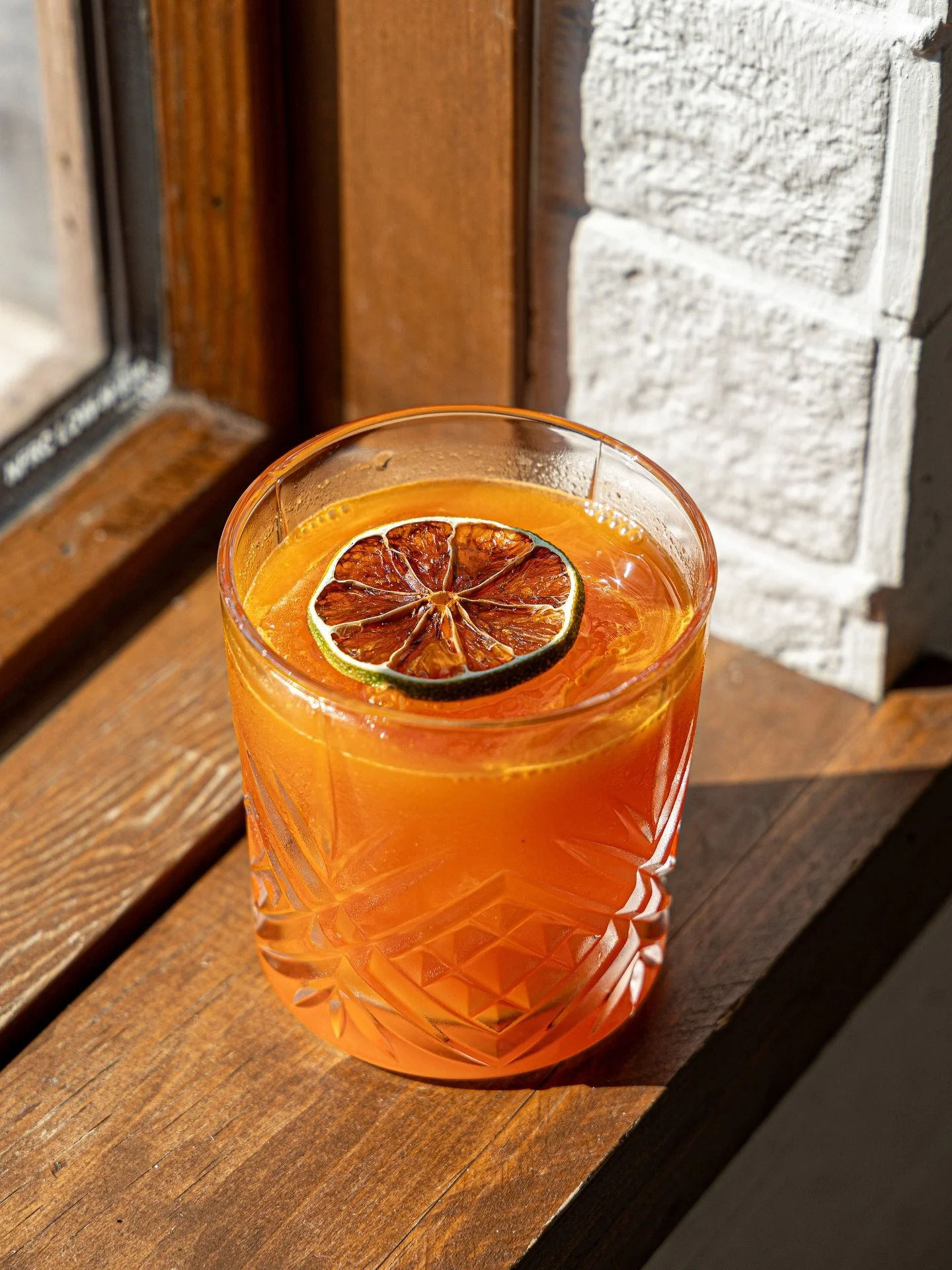A new fall favorite 🍹 Fountain Of Youth &bull; vodka, montanaro, honey, thyme, carrot, lime