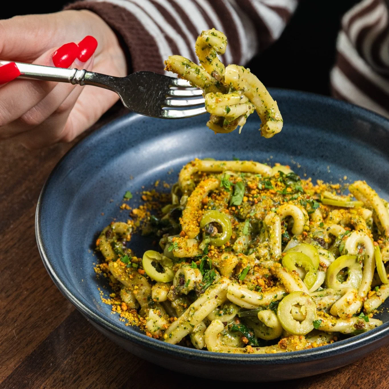 Pantelleria&rsquo;s cuisine tells the story of the Mediterranean: Sicilian roots, North African influence, and ingredients built for sea travel and long summers. Our Casarecce Pantelleria brings that history to the table with tuna sott&rsquo;olio, pi
