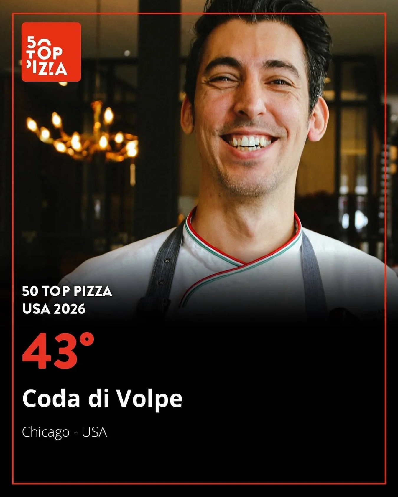 #43 in the USA. 🏆🍕

We&rsquo;re honored to share that Coda di Volpe has once again been recognized by @50toppizza among the nation&rsquo;s best.

A heartfelt thank you to our incredible team, whose passion, craft, and hospitality make moments like 