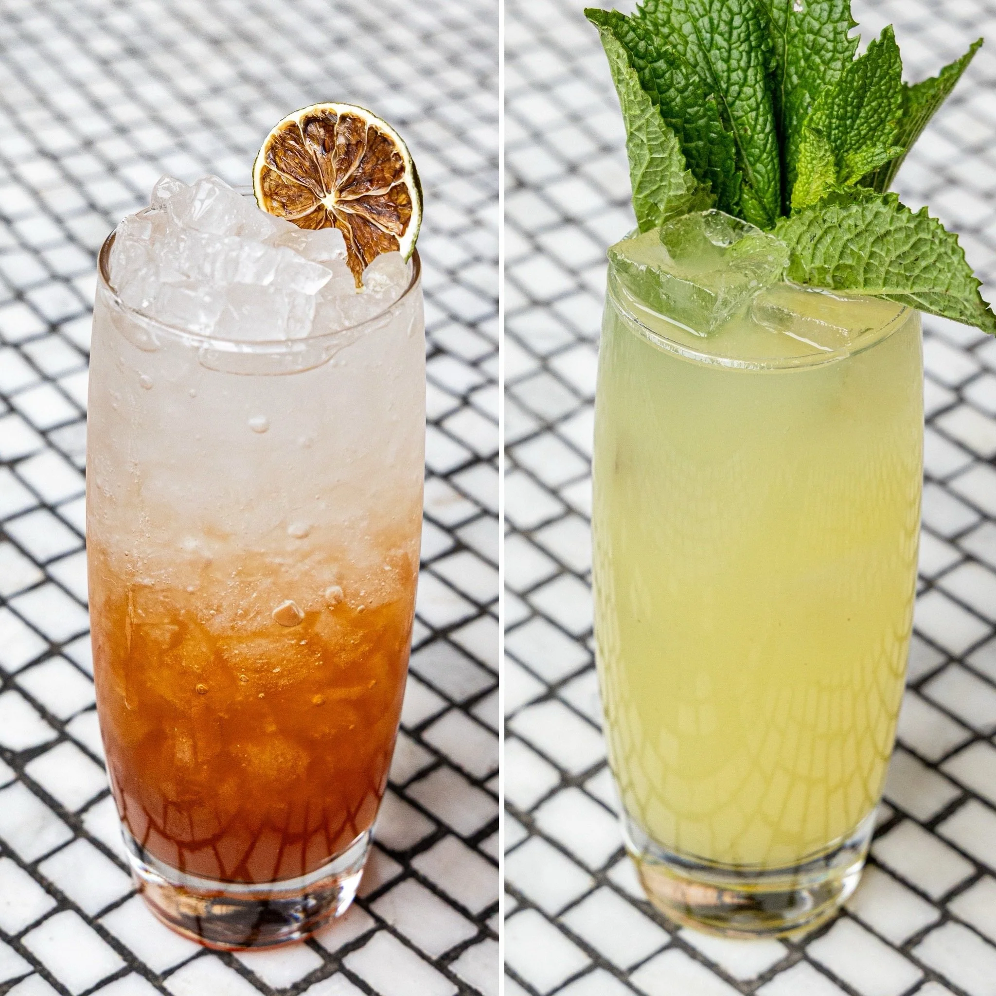 Spirit-free, never an afterthought. 

Al Corbezzolo with strawberry, lime and n/a Amaro Lucano, or Rags to Riches with kiwi, mint and lemon. 🍹