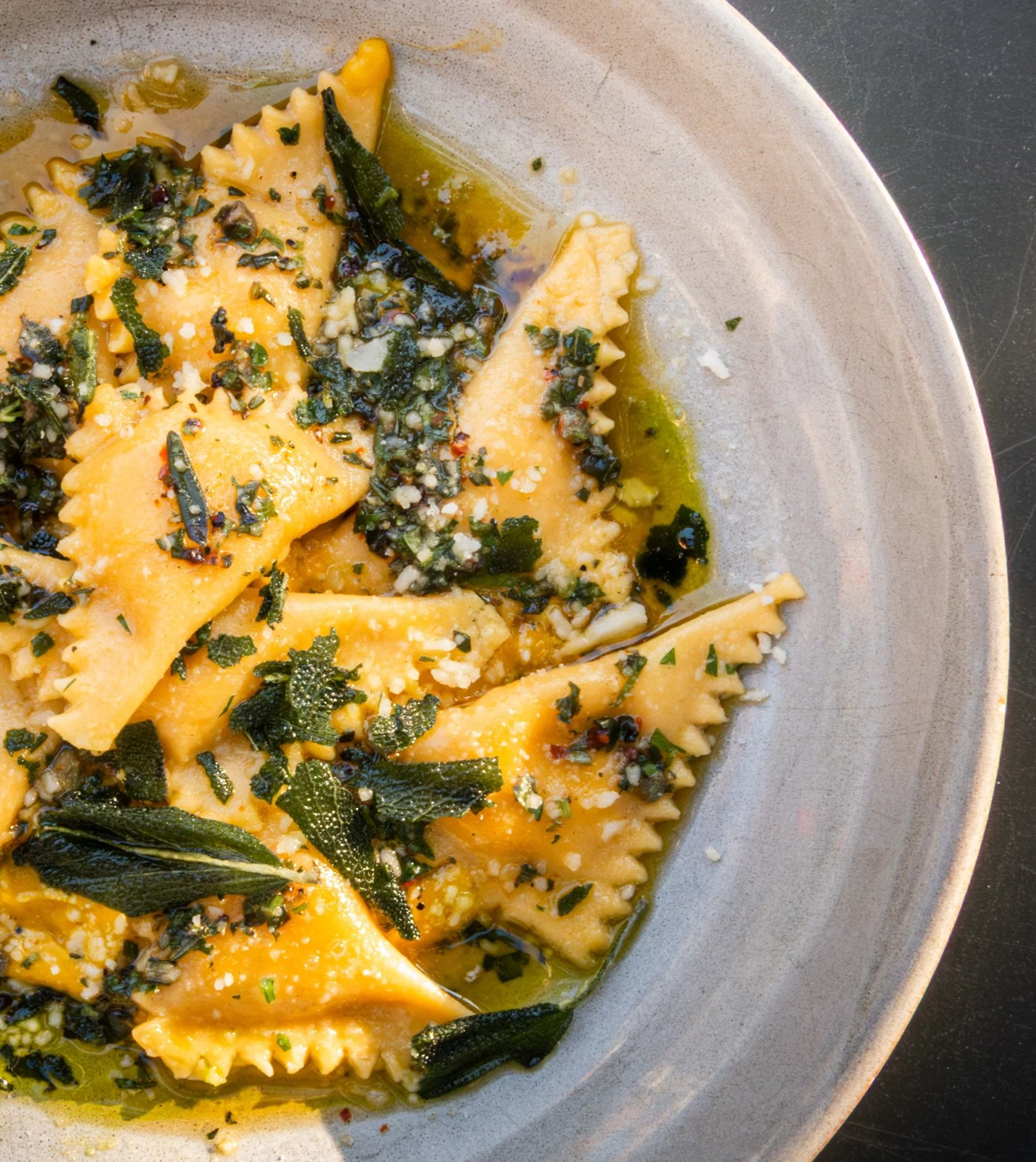 A little taste of fall, the Italian way. 🍂

Chef @jacobsaben&rsquo;s new Triangole con Zucca brings together delicate, handmade pasta filled with red kuri squash and goat&rsquo;s milk ricotta, served with gialli pomodoro and sage.

Now on the menu.