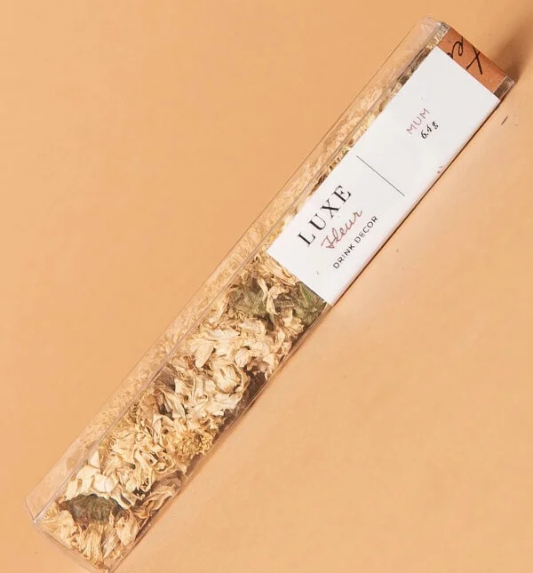 Teapressa Mum Flowers-  Mums say fall and these edible botanicals work for enhancement and garnish. Garnish your favorite drink to give it an aromatic and beautiful presentation. Works with tea, coffee, water, champagne, bubblies, sparkling sodas, l…