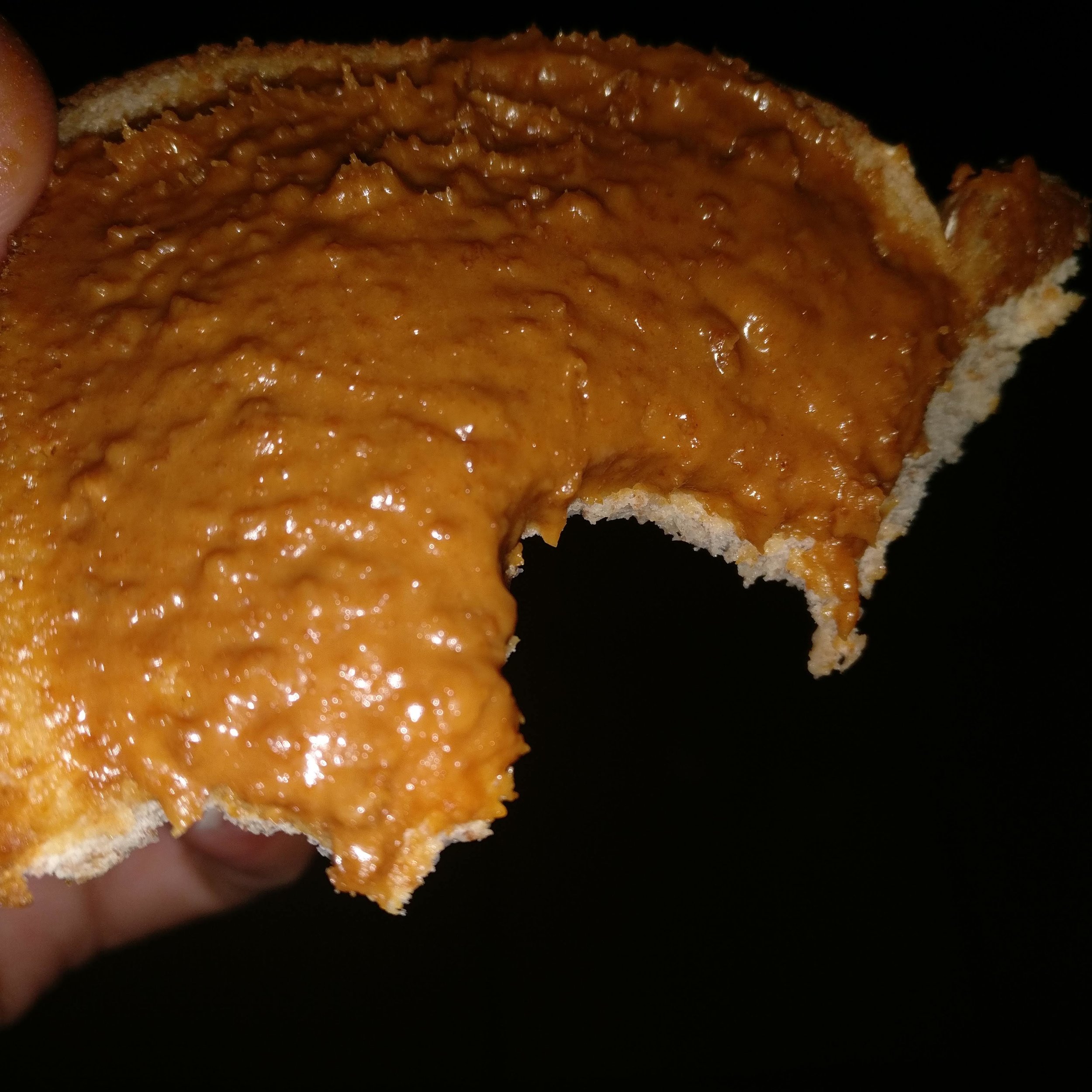 Cookie Butter on sliced bread!