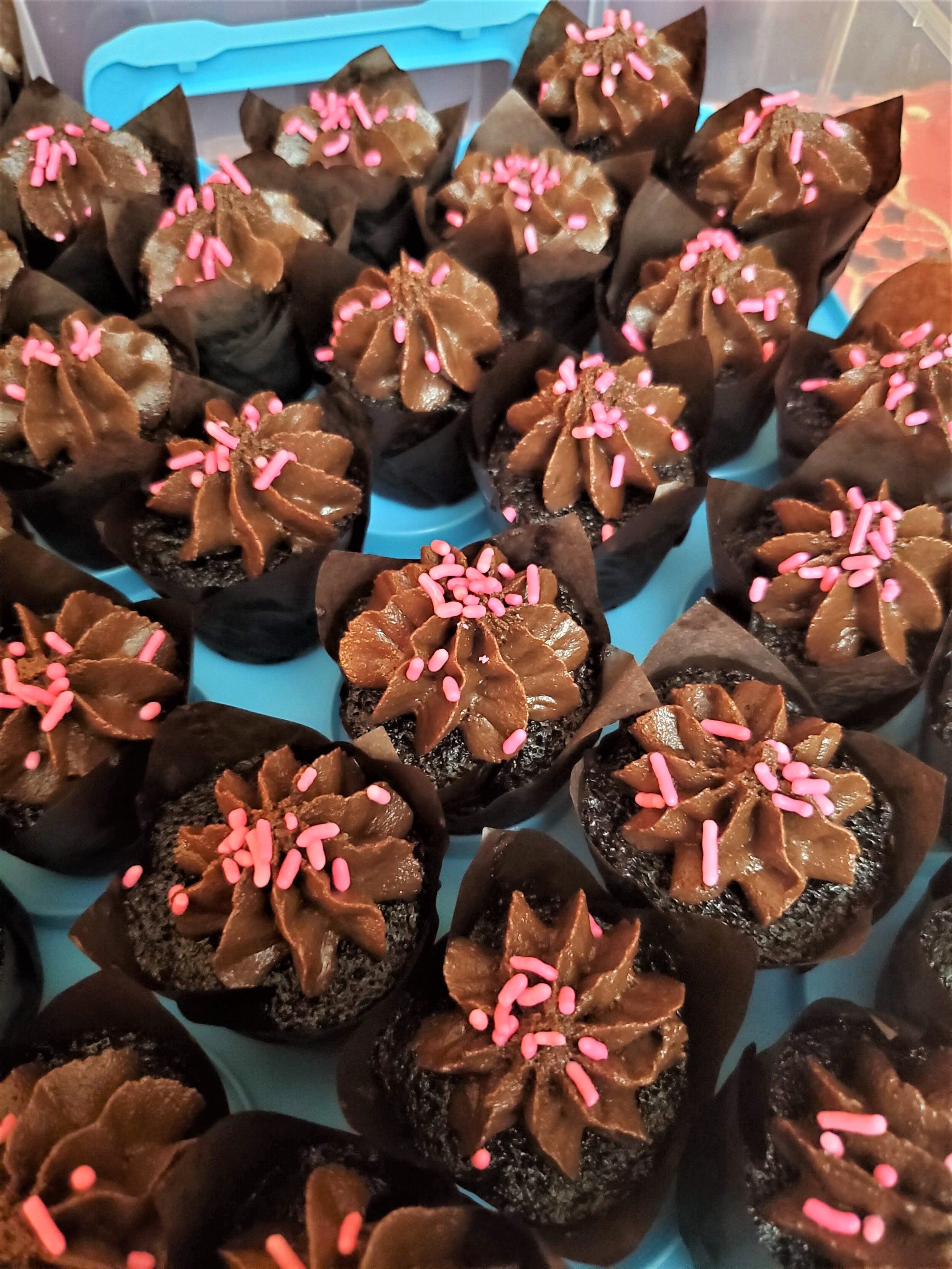 These mini cupcakes were also a hit!