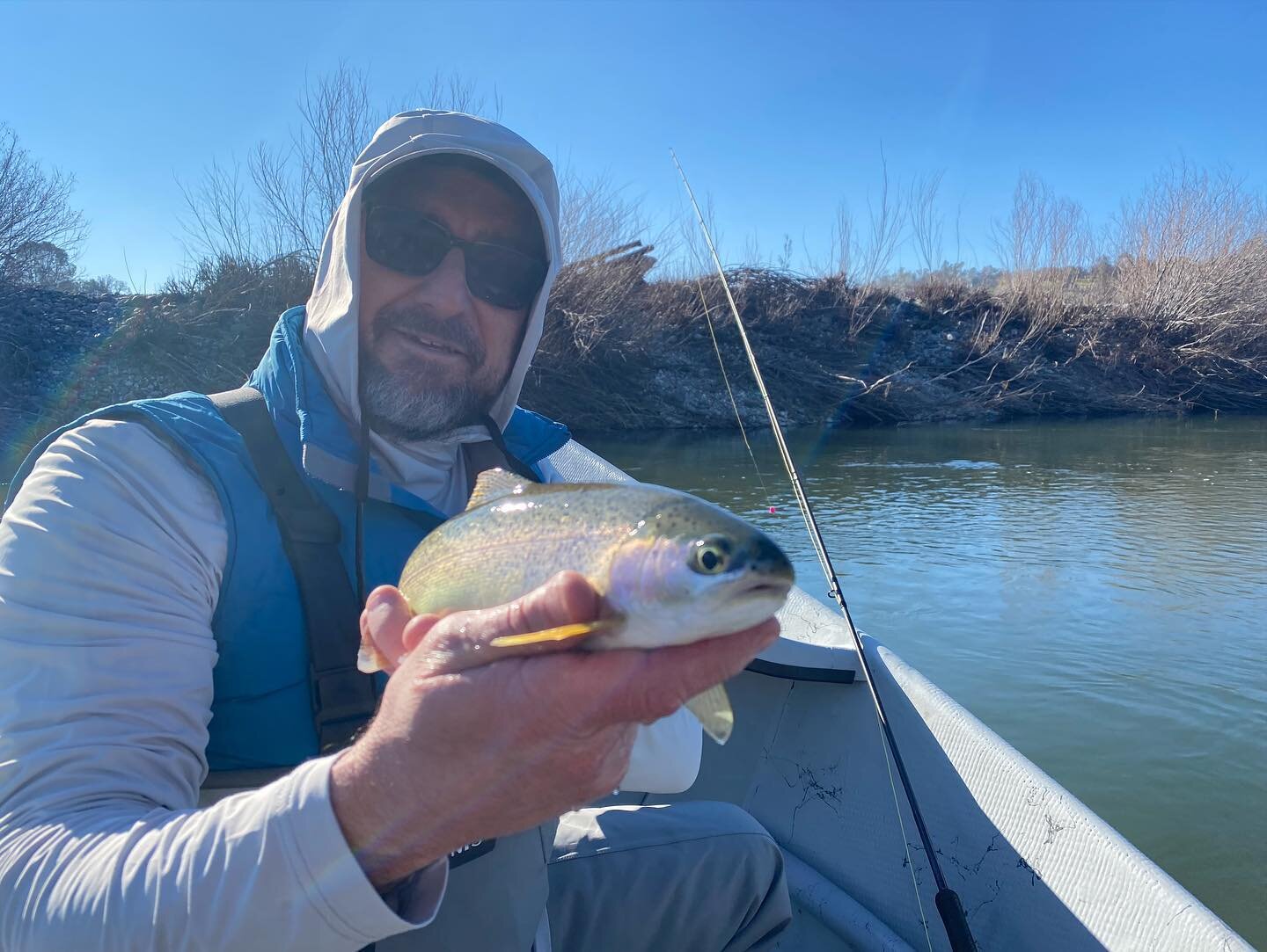 It doesn&rsquo;t feel like winter in the valley right now&hellip;

Except when you get a 25 x 11.5 steelhead on the size 16 nymph..

Great trout fishing as well!

#fishca #flyfishing #norcalflyfishing