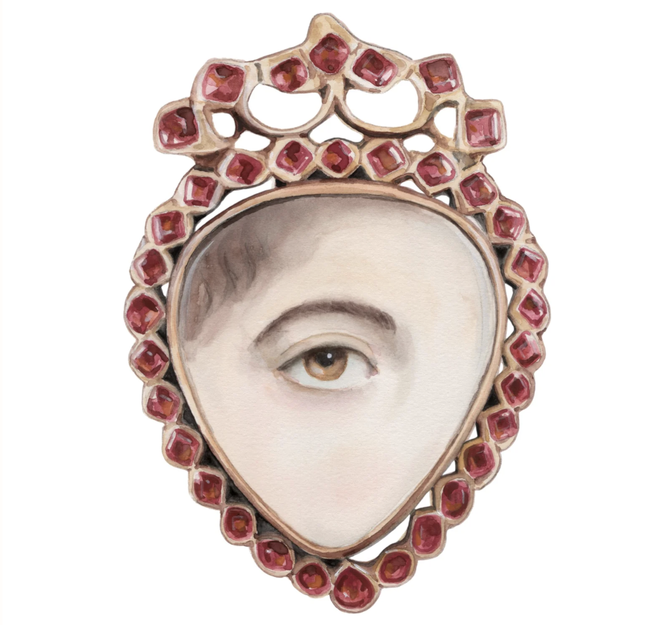 No. 20 Lover's Eye Archival Painted Art Prints - Susannah Carson
