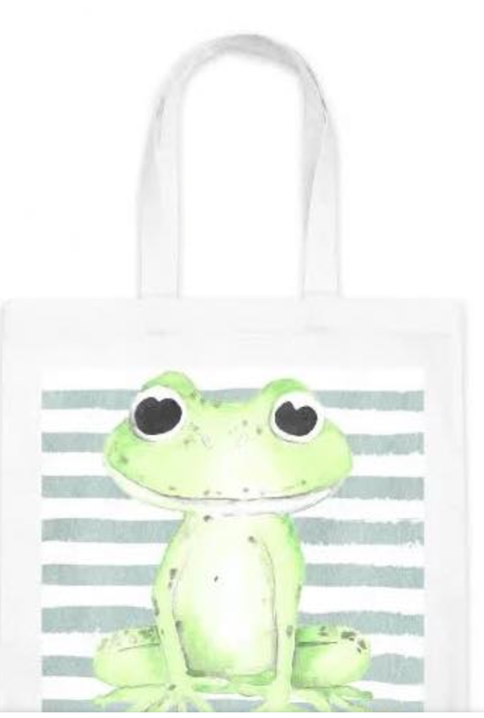 Bey La Launch Painted Tote Frog