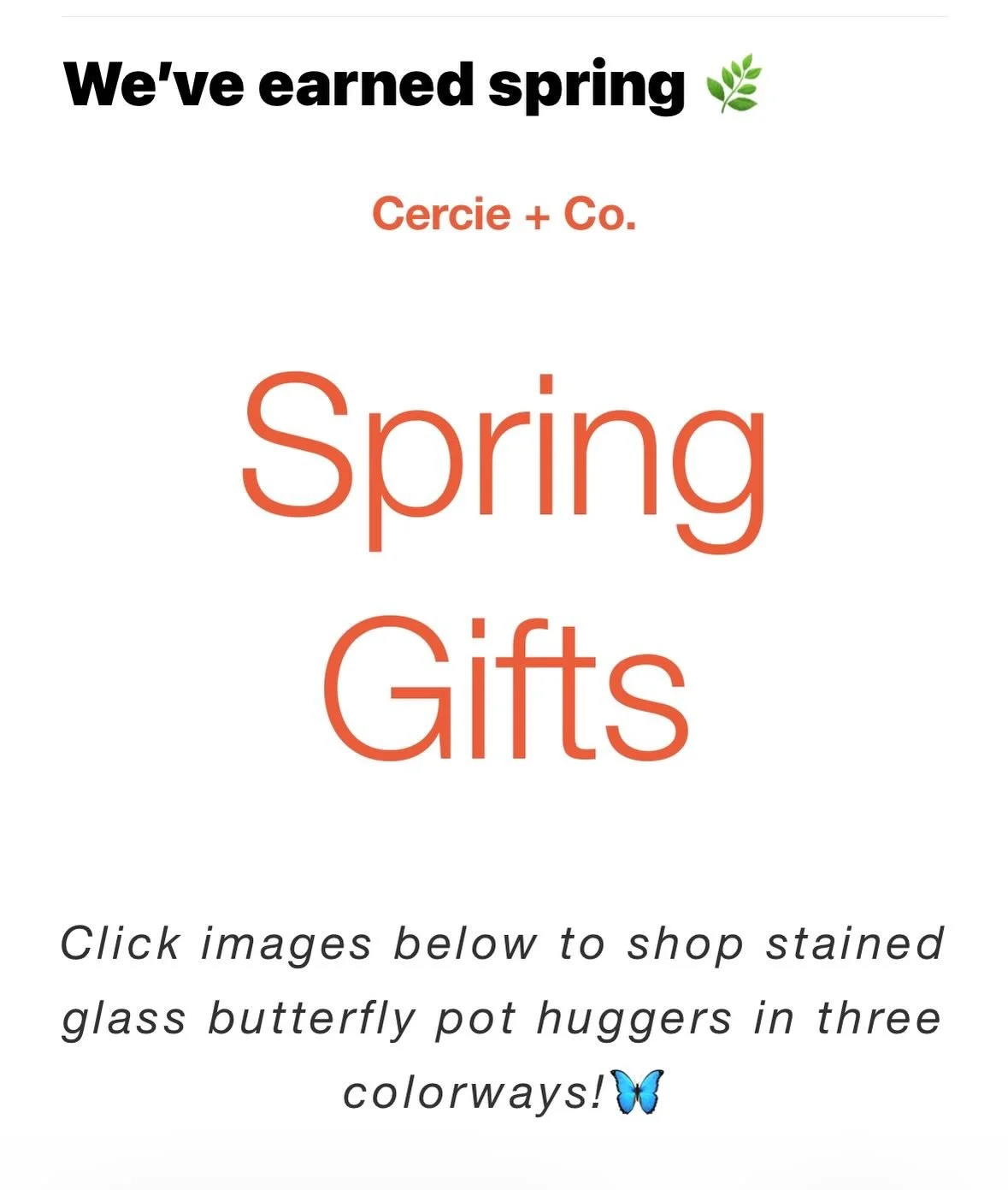 Hand made stained glass butterfly pot huggers make excellent sring cercies! 🦋 https://cercieco.com/shop/p/stained-glass-butterfly-pot-huggers