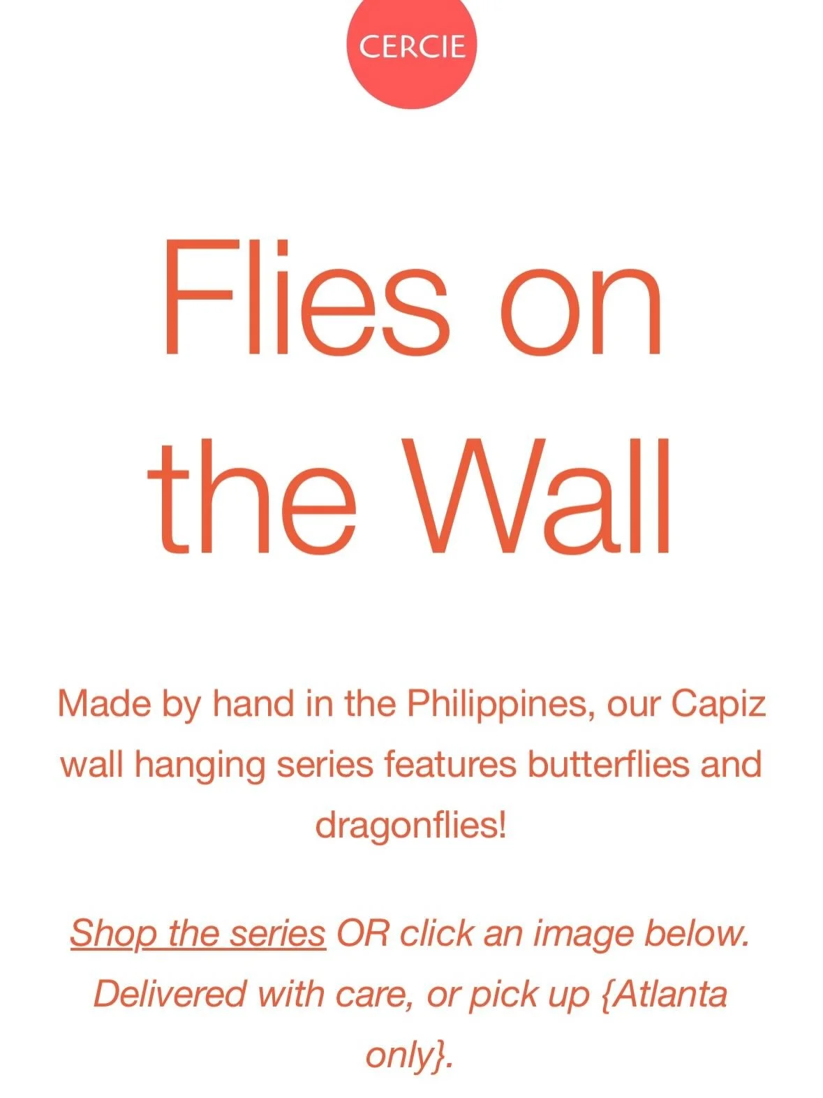 We are carrying items from family-owned Eangee this season. Their ethically-sourced Capiz wall hangings are lightweight, medium-sized, and ready to adorn your sunporch or garden patio. Delicate, yet durable. Iridescence for your space. @eangeehomedes