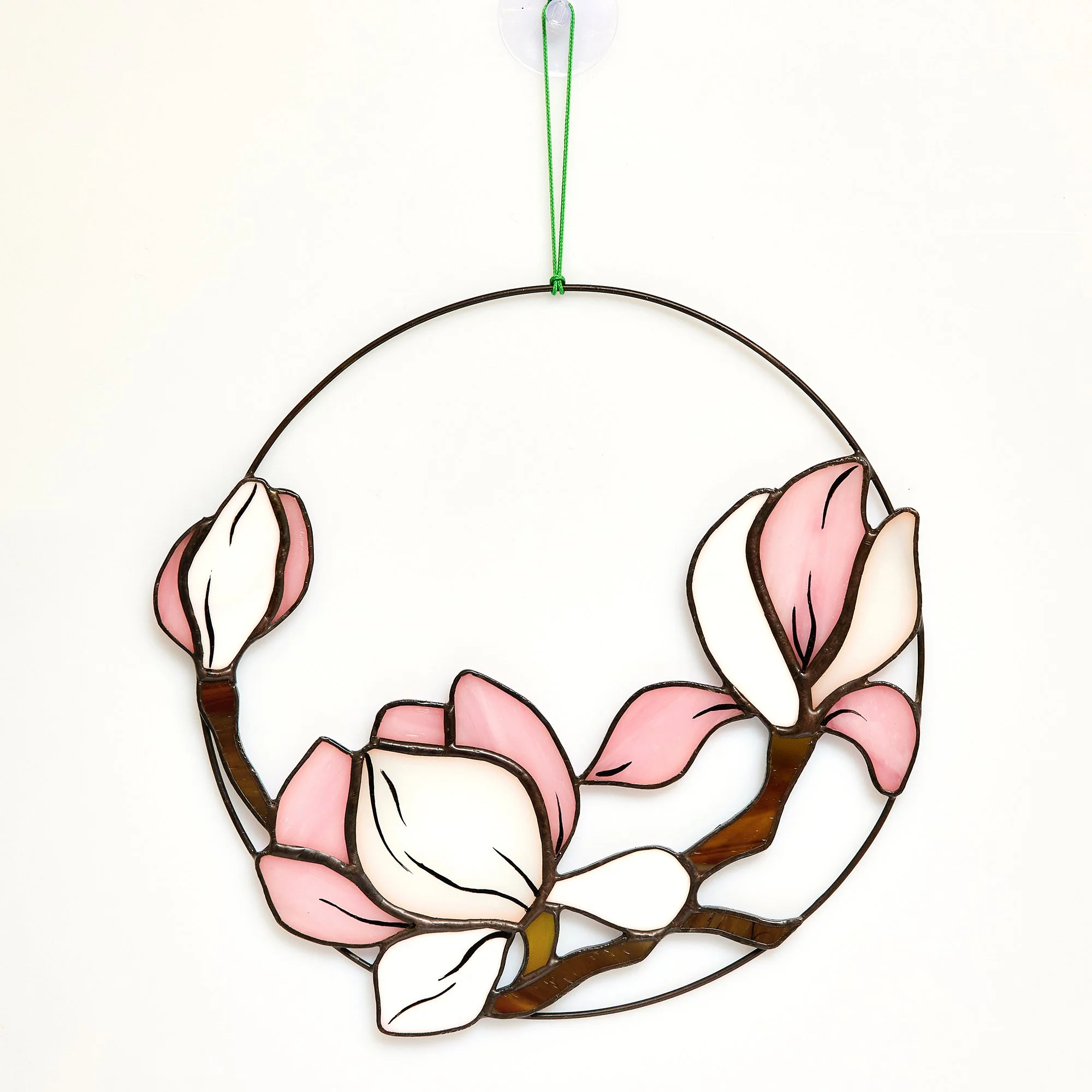 Stained Glass Magnolia Suncatcher
