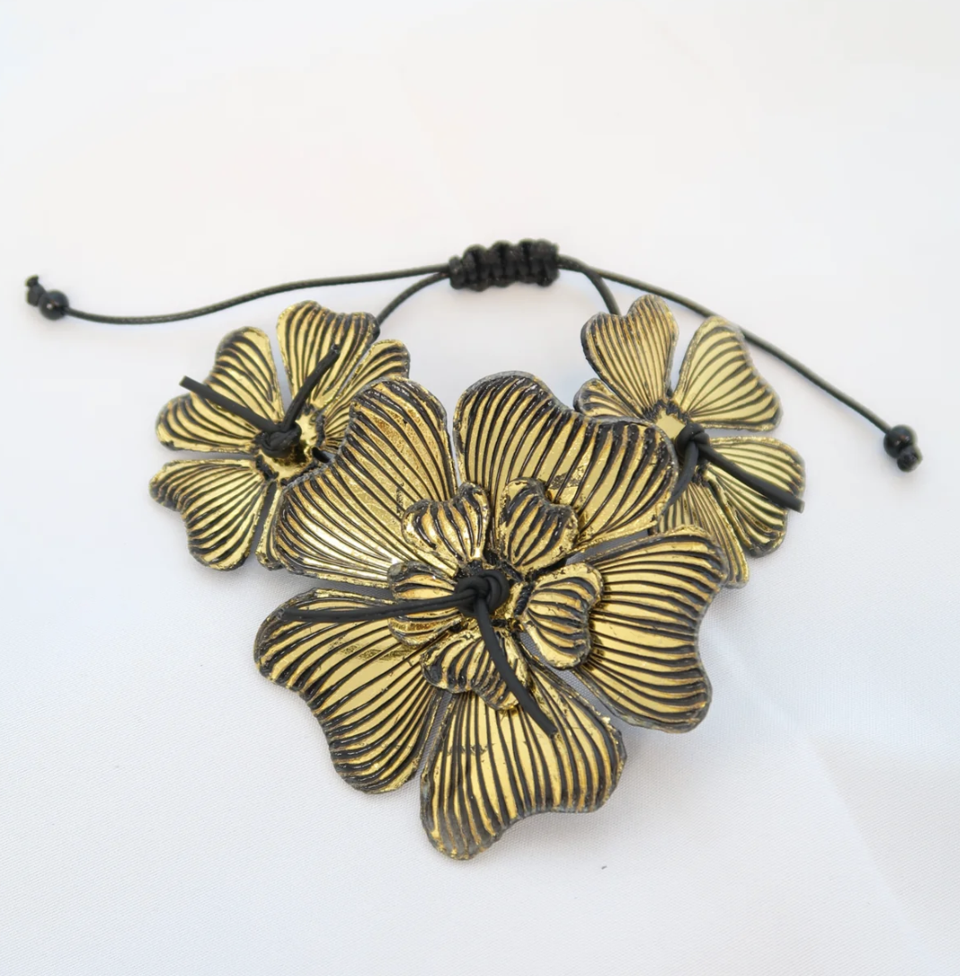 Plumeria Flower Bracelet