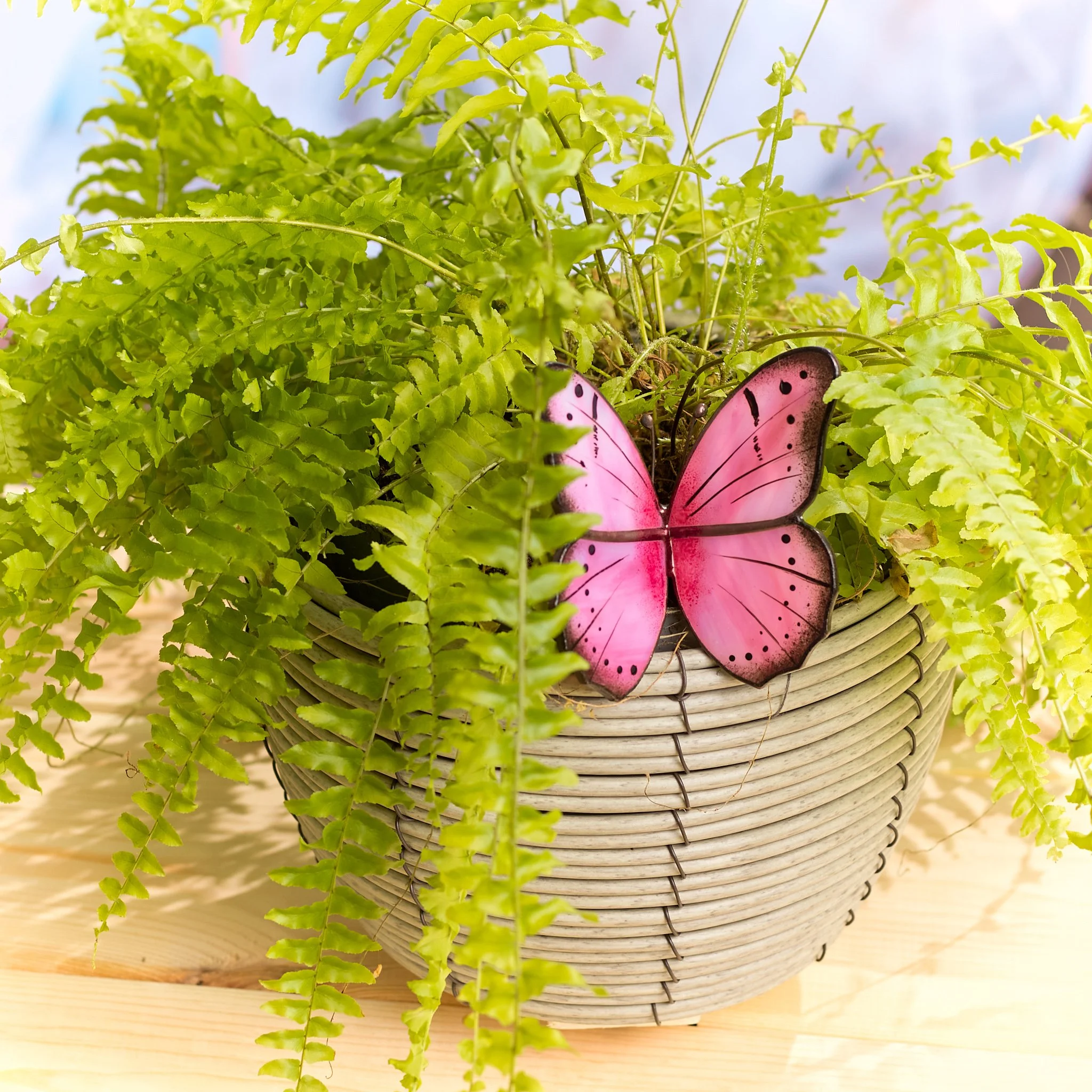 Stained Glass Butterfly Pot Huggers
