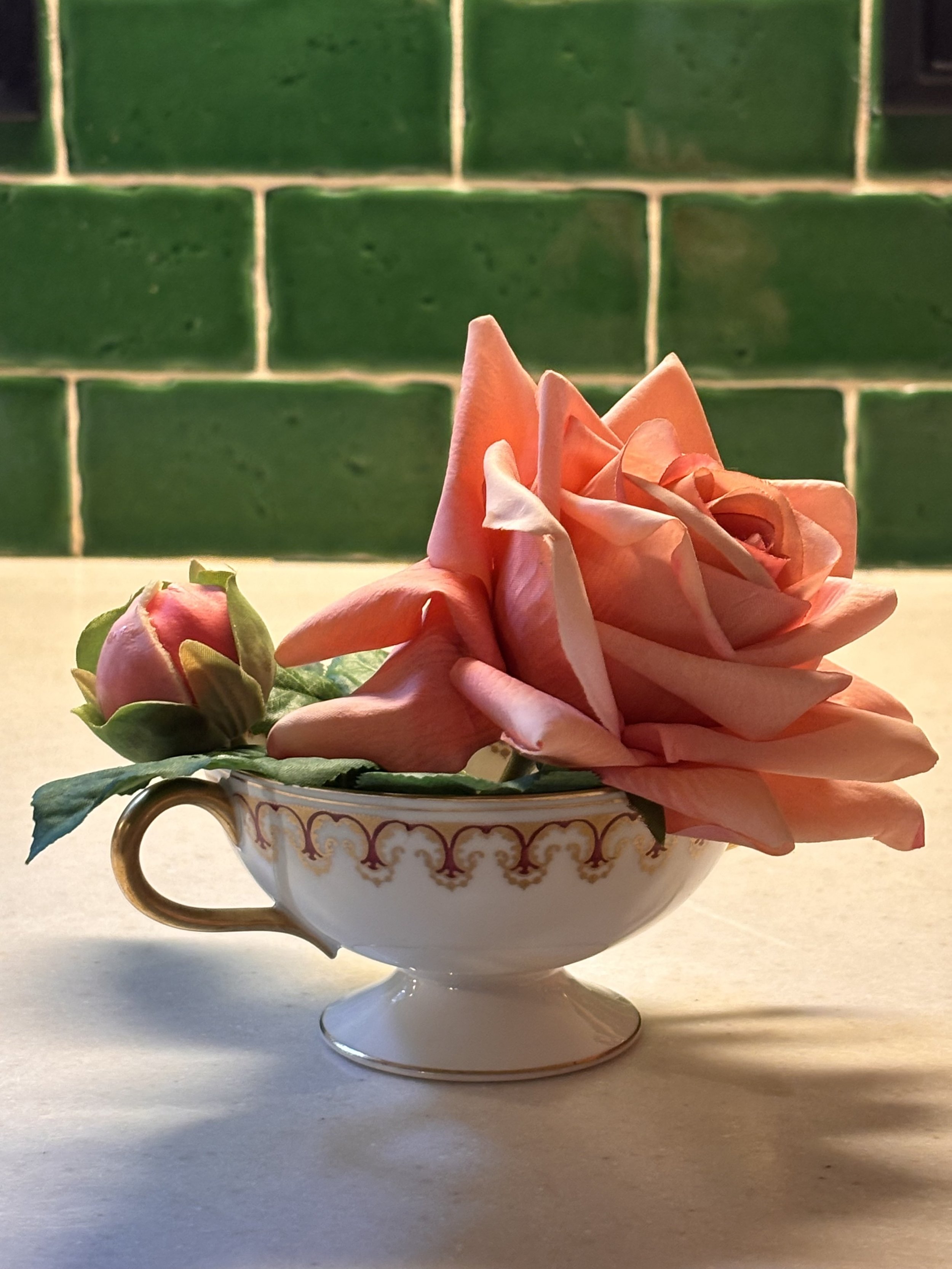 Forever Fleurette Peach Bud in Limoges