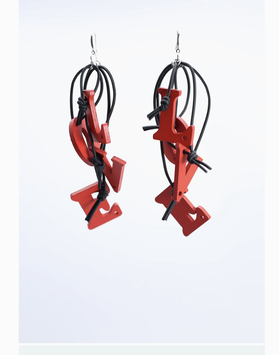 LOVE Earrings Jianlui London