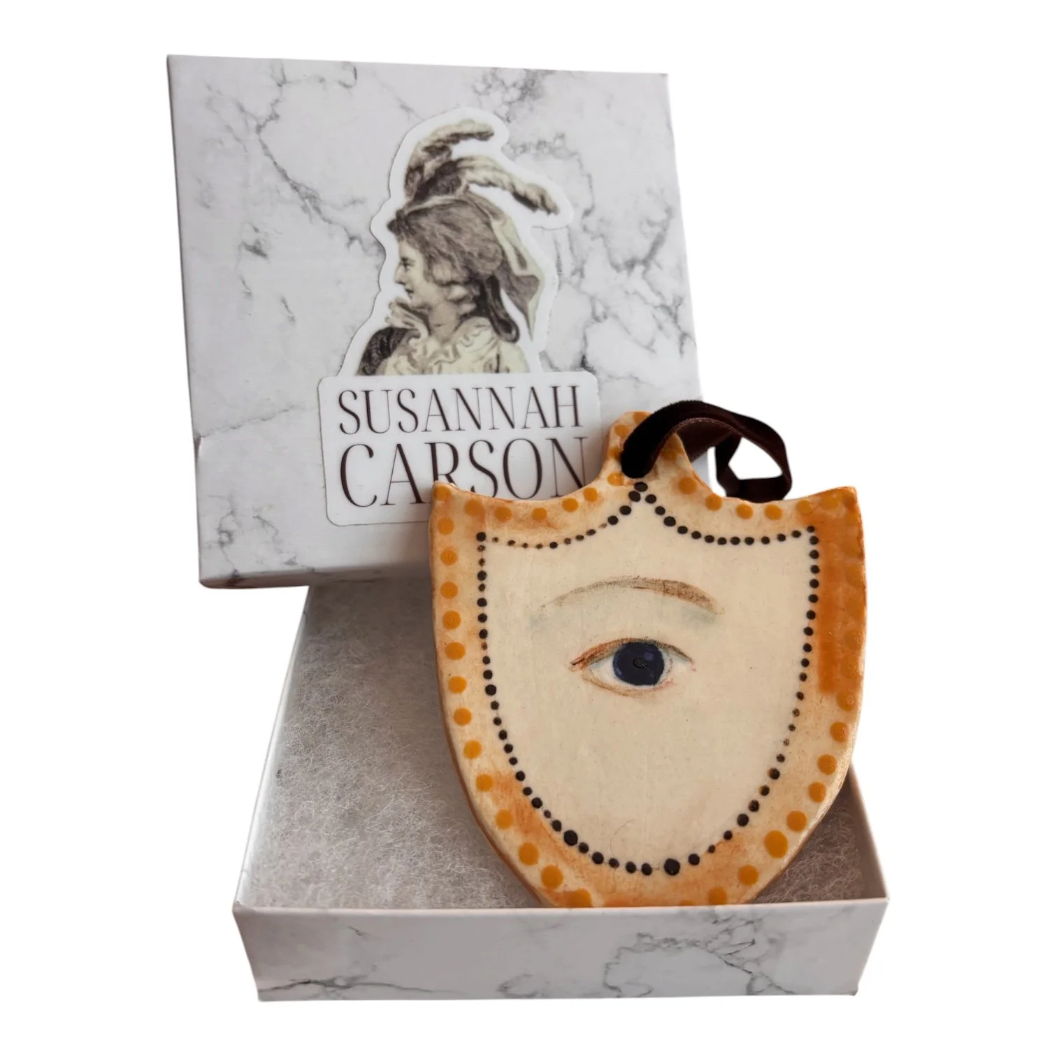 No. 192 Lover's Eye Charm - Gold Shield